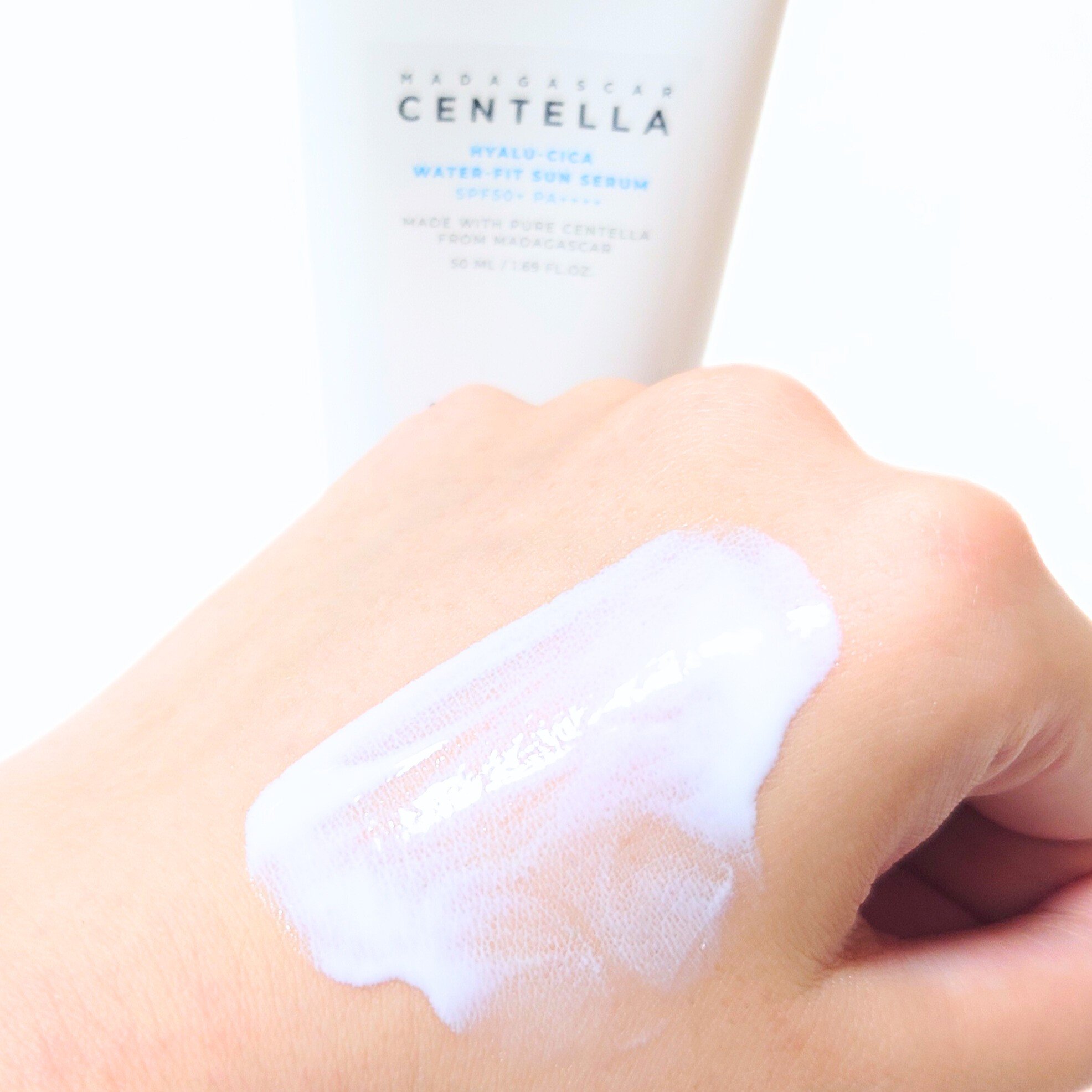 ヒアルーシカ ウォーターフィット サンセラム/SKIN1004/日焼け止めローションを使ったクチコミ（2枚目）