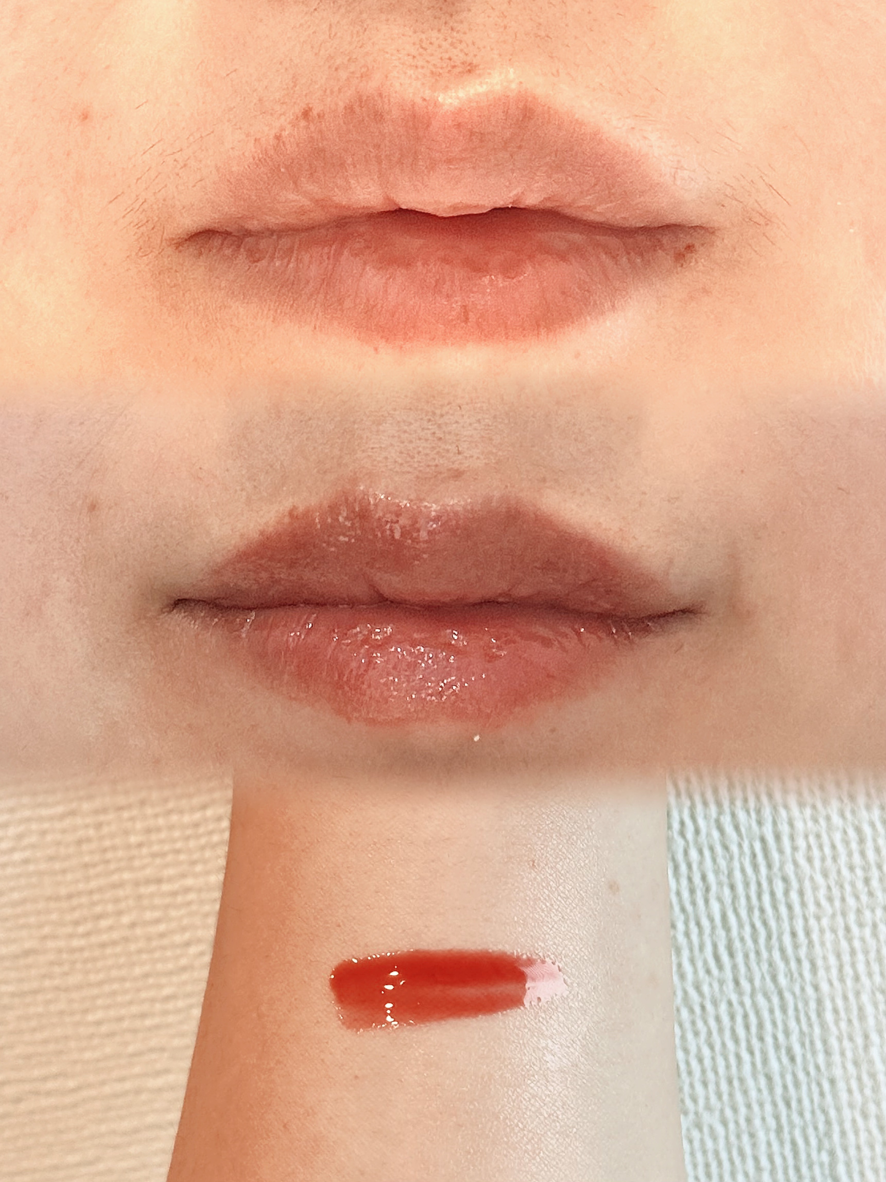 ジューシーベリープランピングリップオイル/TOCOBO/リップグロスを使ったクチコミ（3枚目）