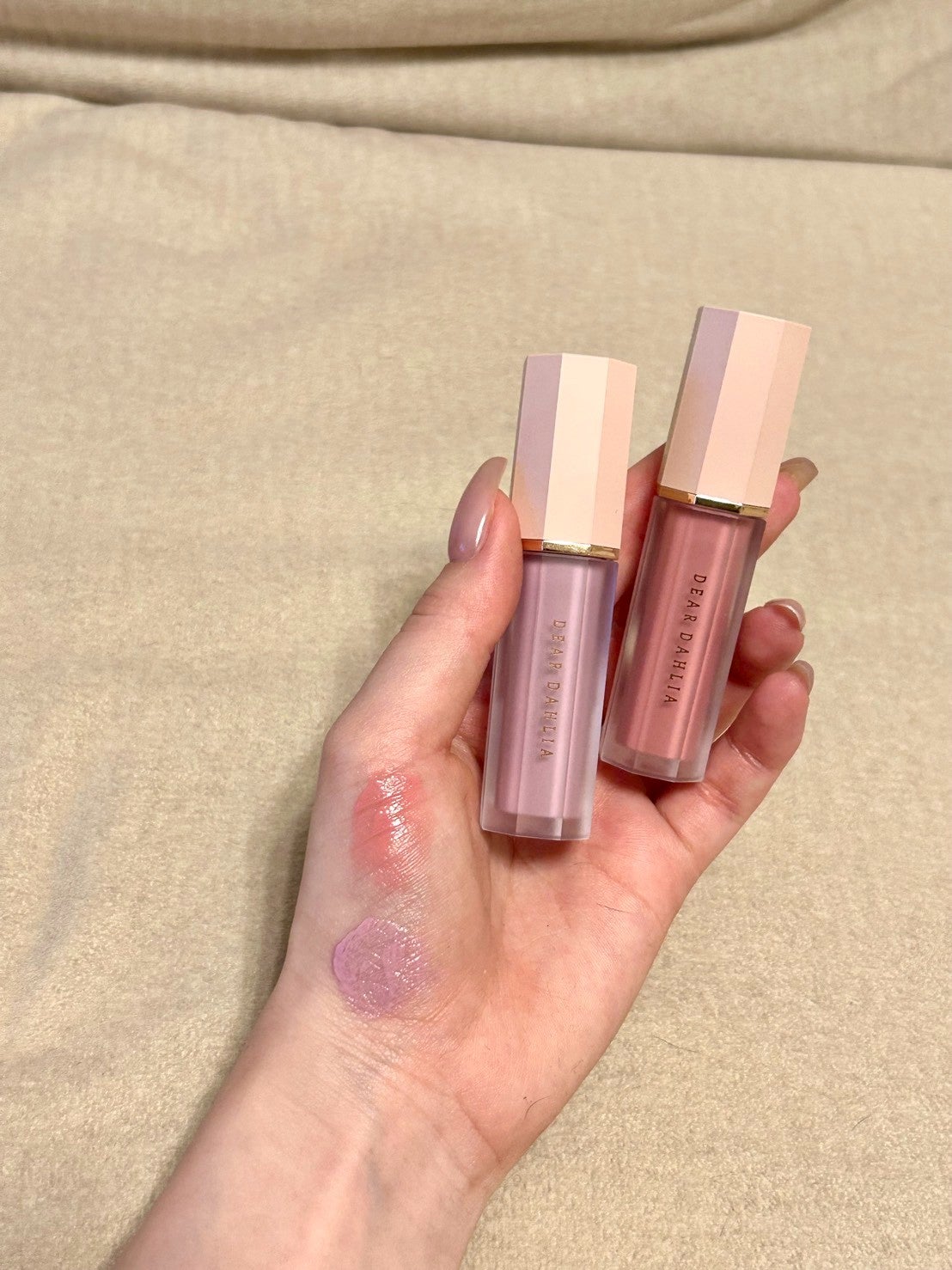 ペタルドロップリキッドブラッシャー/DEAR DAHLIA/リキッドチークを使ったクチコミ(2枚目)