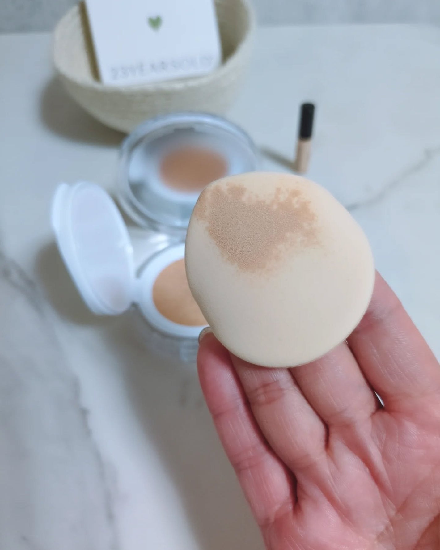 ハートリーフシーンカバークッション/23years old/クッションファンデーションを使ったクチコミ(5枚目)