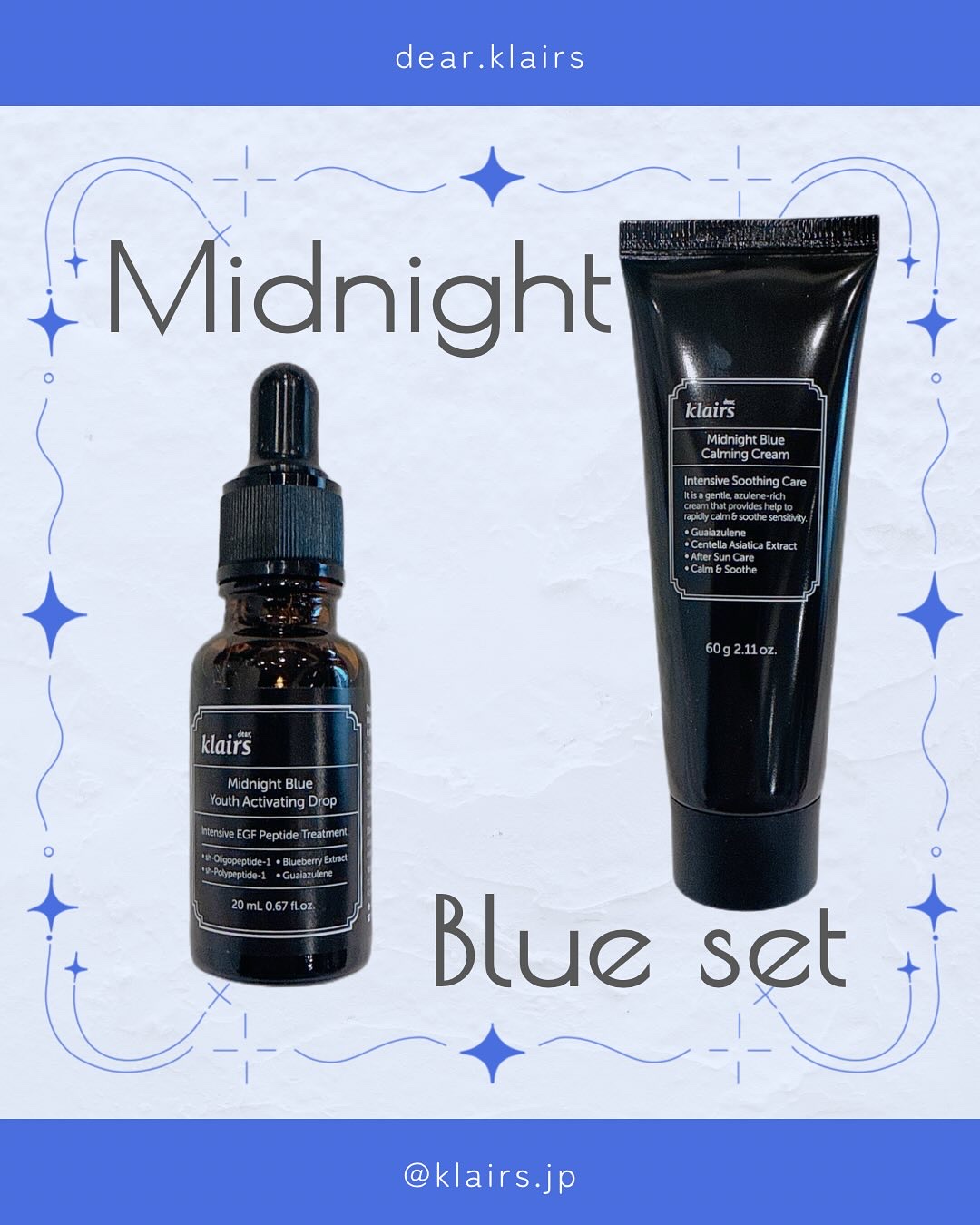 ミッドナイトブルーカーミングクリーム/Klairs/フェイスクリームを使ったクチコミ（1枚目）