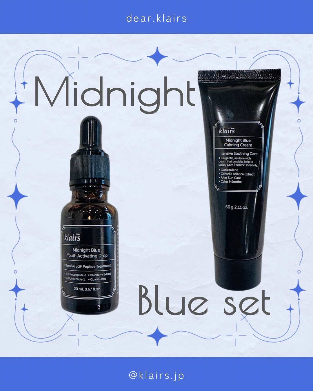ミッドナイトブルーカーミングクリーム/Klairs/フェイスクリームを使ったクチコミ(1枚目)