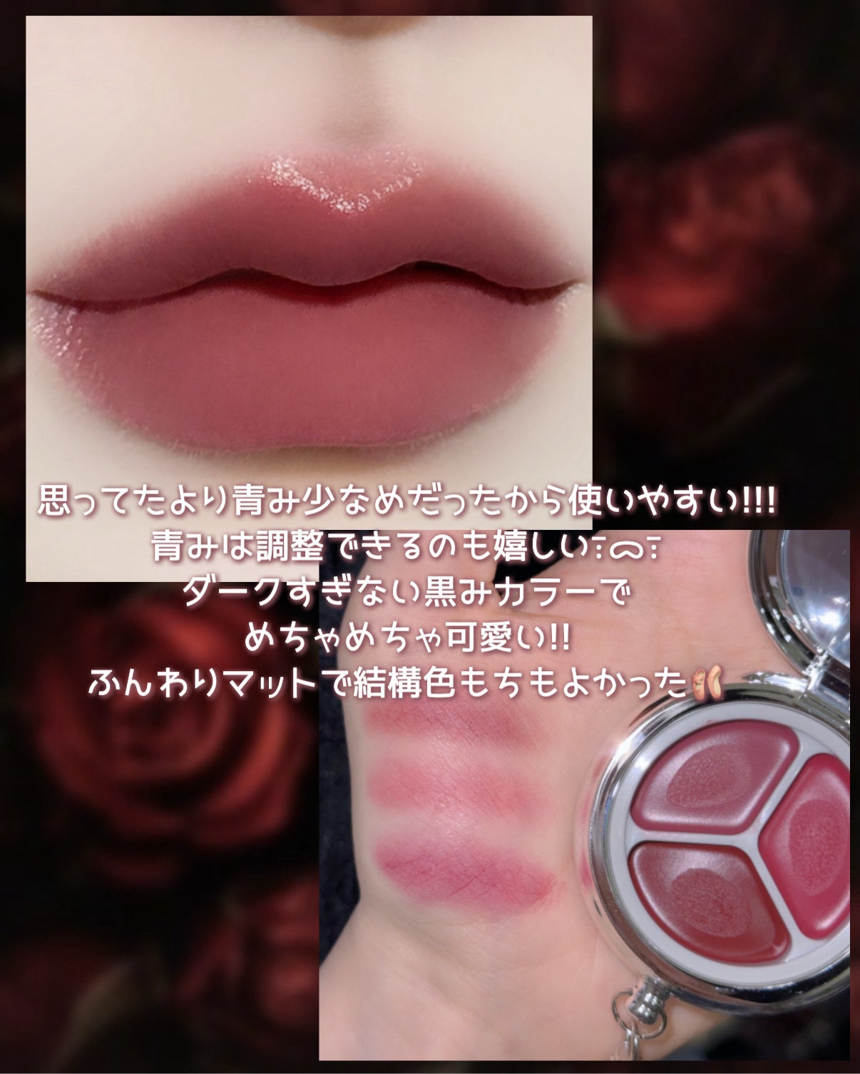 ブラーリングタイムトゥーキスアンドブラッシュ/Dinto/口紅を使ったクチコミ(3枚目)