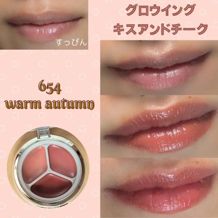 グローイングタイムトゥーキスアンドブラッシュ/Dinto/口紅を使ったクチコミ(4枚目)