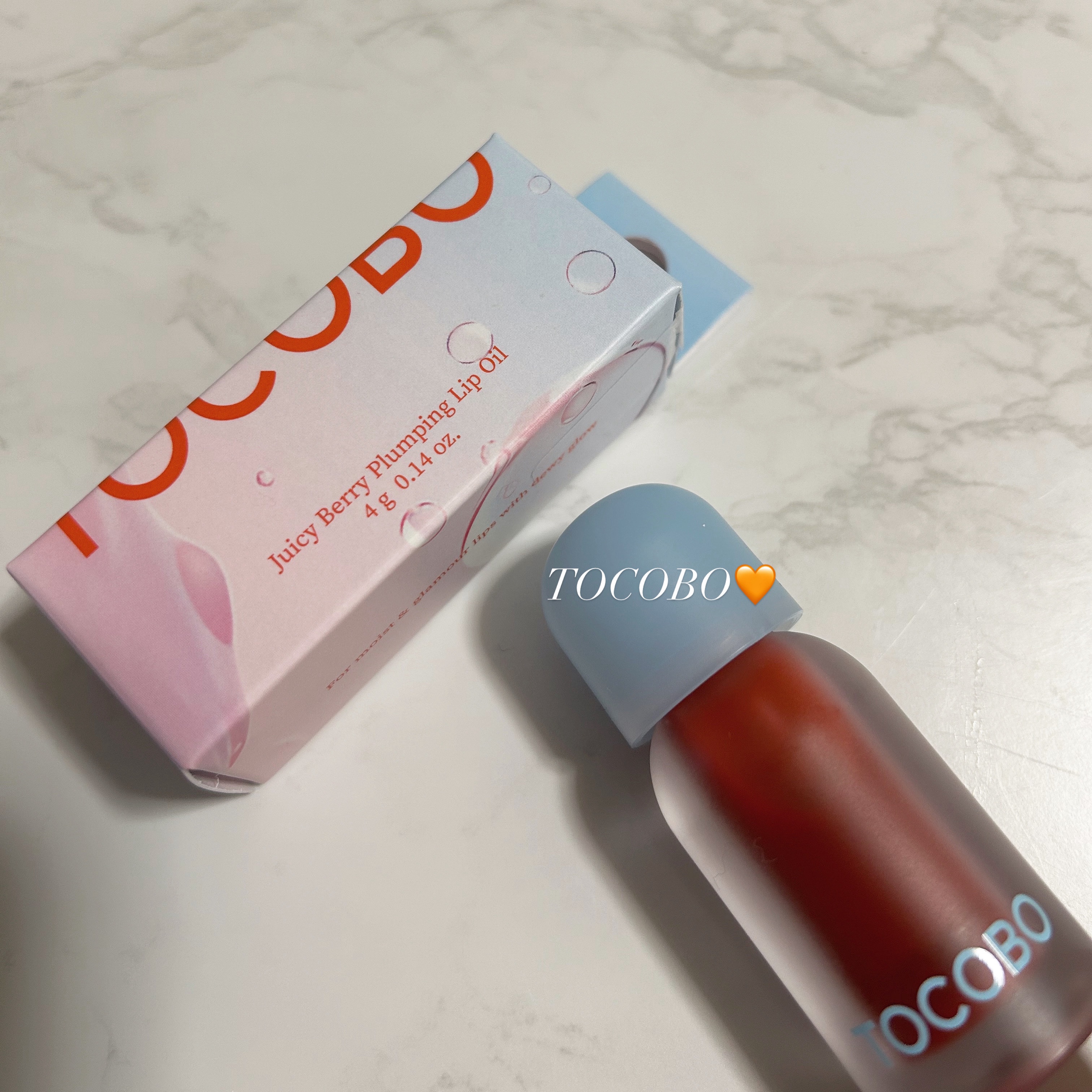 ジューシーベリープランピングリップオイル/TOCOBO/リップグロスを使ったクチコミ（1枚目）