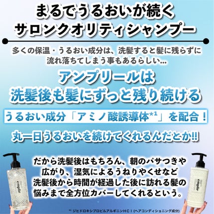 ウォーターベール モイストシャンプー/トリートメント/emplir/市販シャンプーを使ったクチコミ(4枚目)