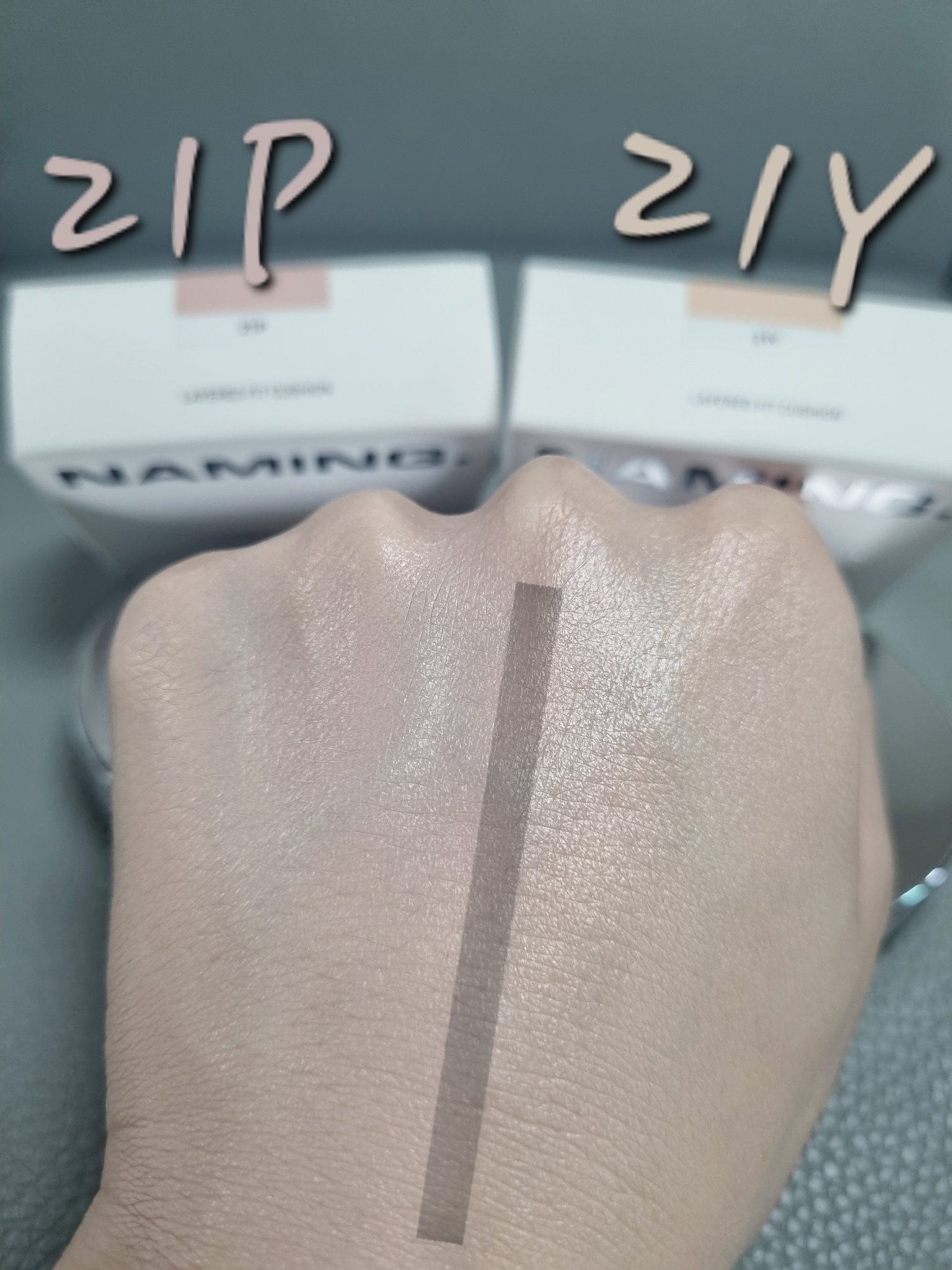 ネーミング レイヤード フィットクッション/NAMING./クッションファンデーションを使ったクチコミ（3枚目）