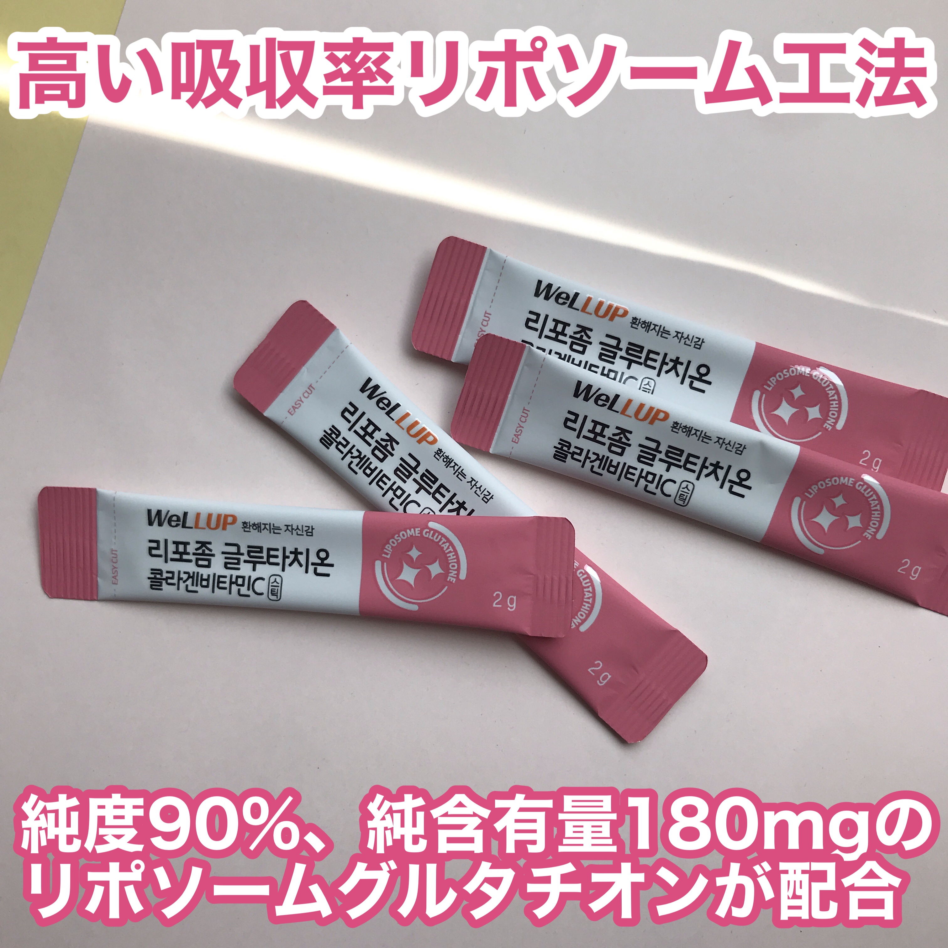 グルタチオンコラーゲンビタミンC/30/ロエル/美容サプリメントを使ったクチコミ（2枚目）