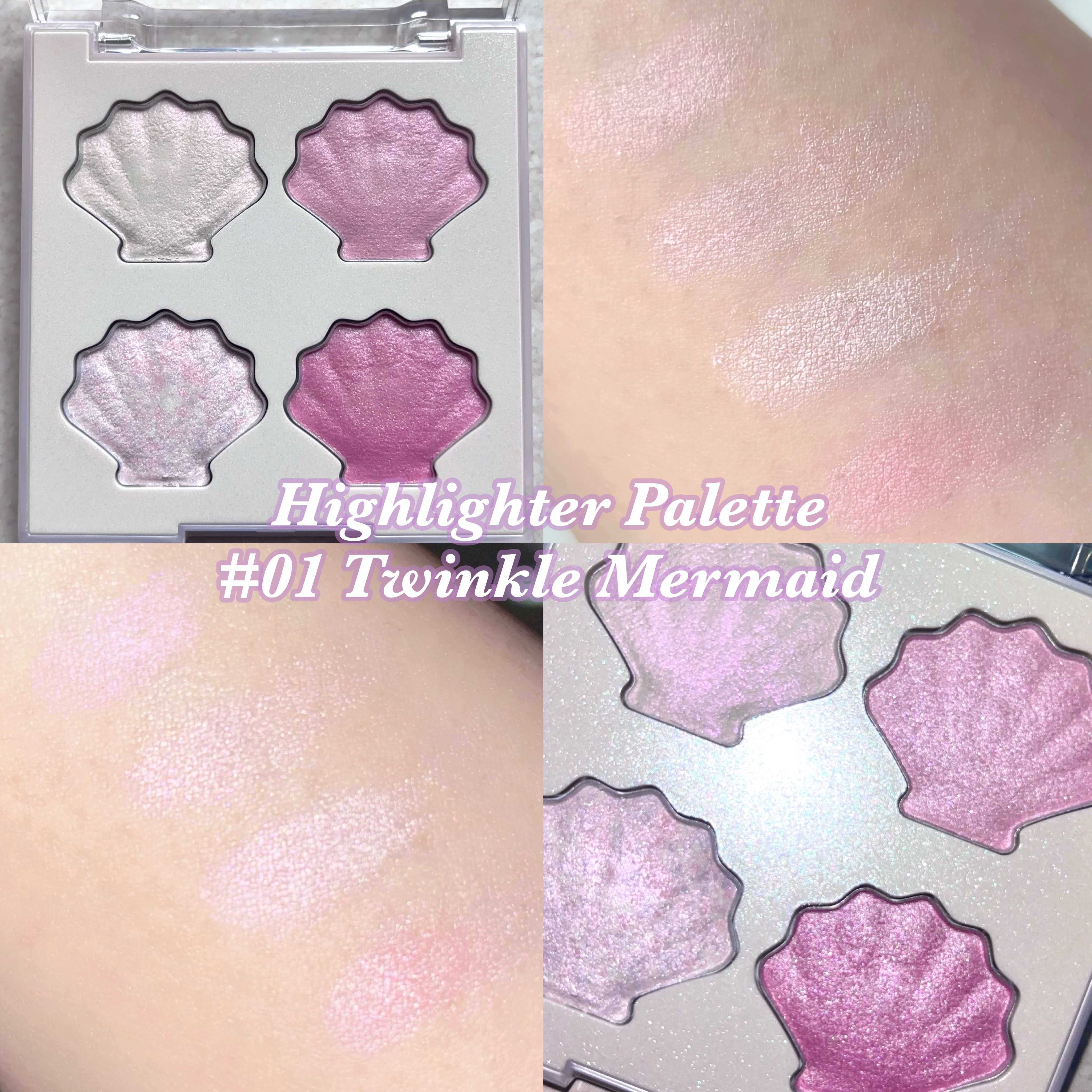 シャイングロイハイライターパレット/dasique/クリームハイライトを使ったクチコミ（3枚目）