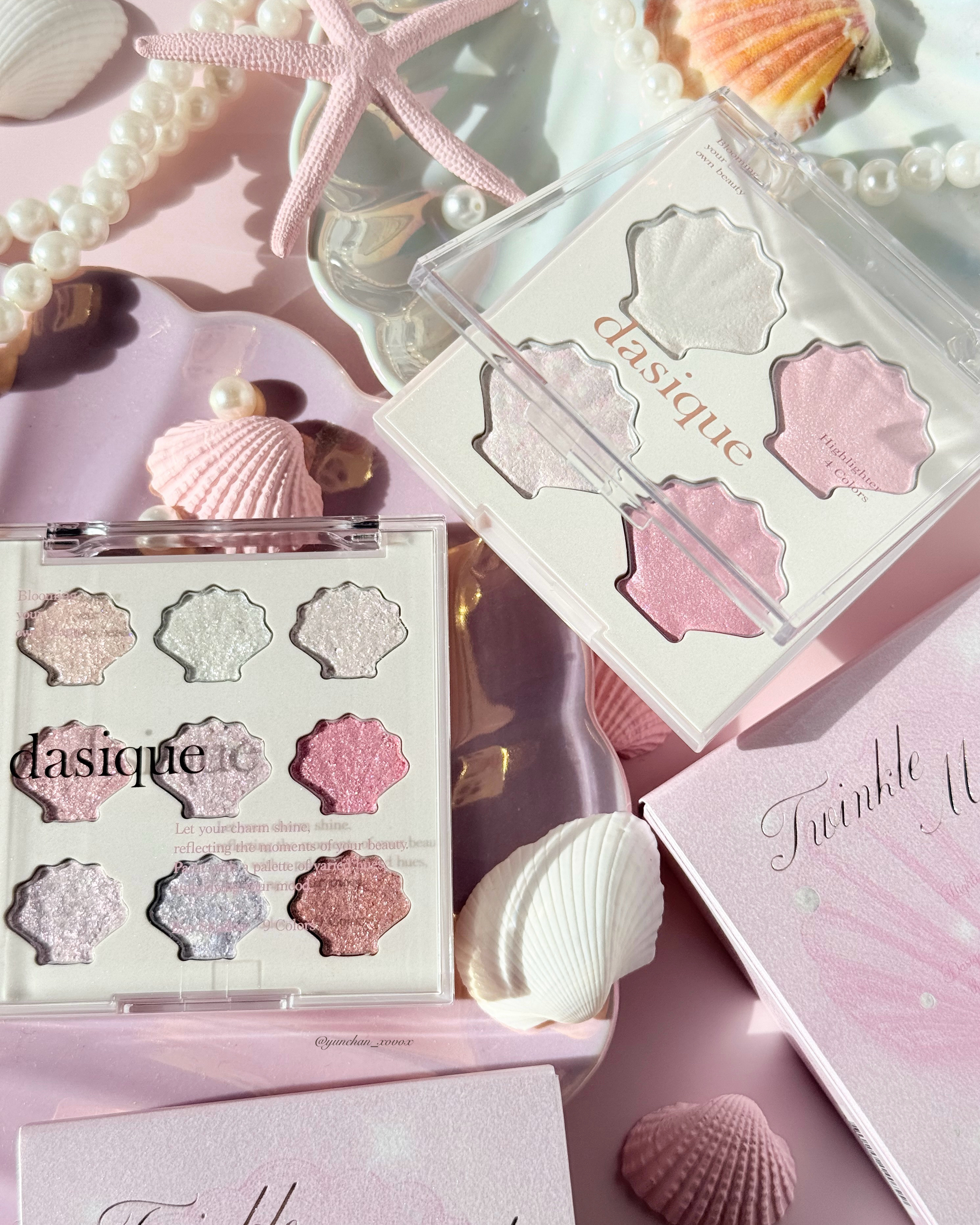 シャイングロイハイライターパレット/dasique/クリームハイライトを使ったクチコミ（2枚目）