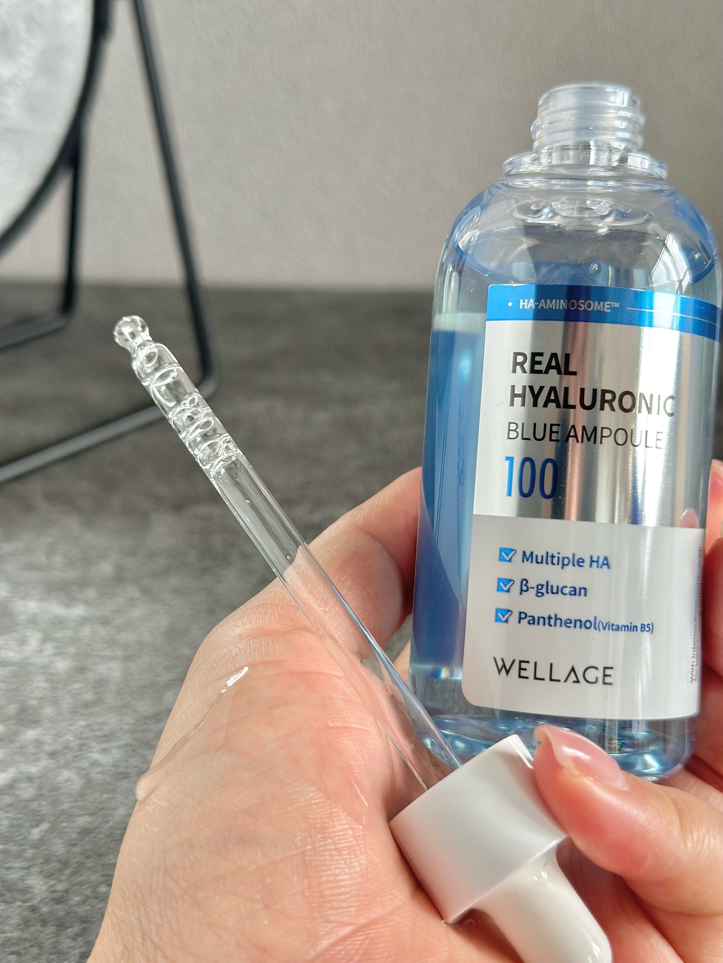 リアルヒアルロニックブルーアンプル 100/Wellage/美容液を使ったクチコミ（3枚目）
