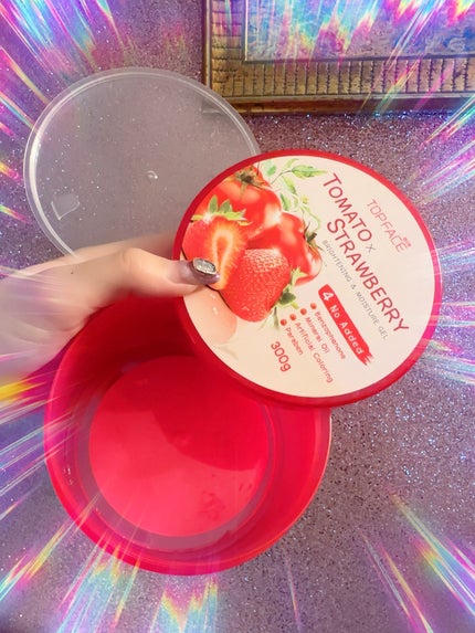 トマト×イチゴブライトニング&モイスチャージェル/TOPFACE/美容液を使ったクチコミ(3枚目)