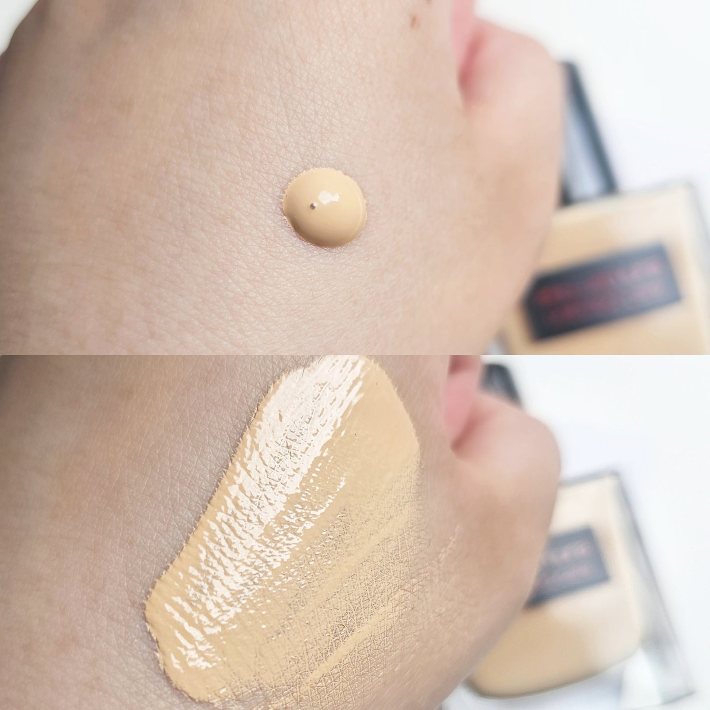 アンリミテッド ケア ツヤ セラム ファンデーション/shu uemura/リキッドファンデーションを使ったクチコミ(2枚目)