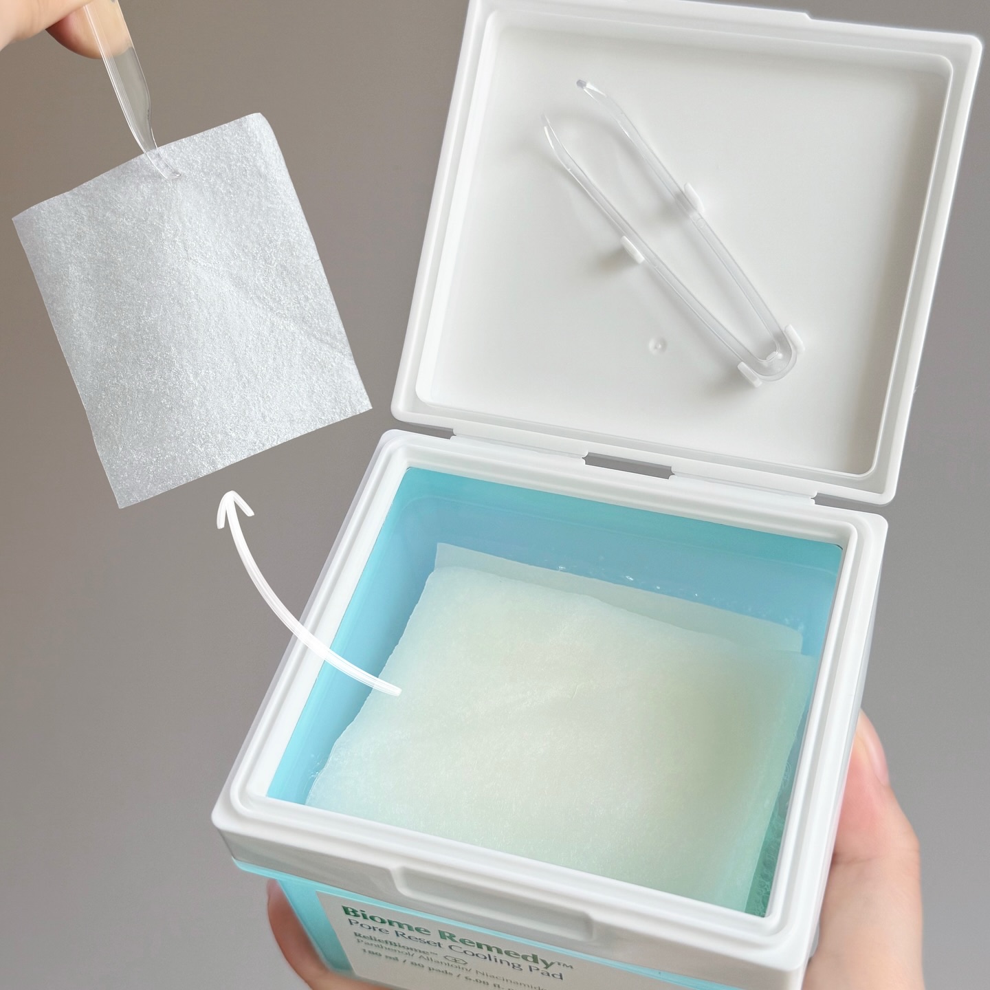 バイオームレメディポアリセットクーリングパッド/UIQ/トナーパッドを使ったクチコミ（3枚目）