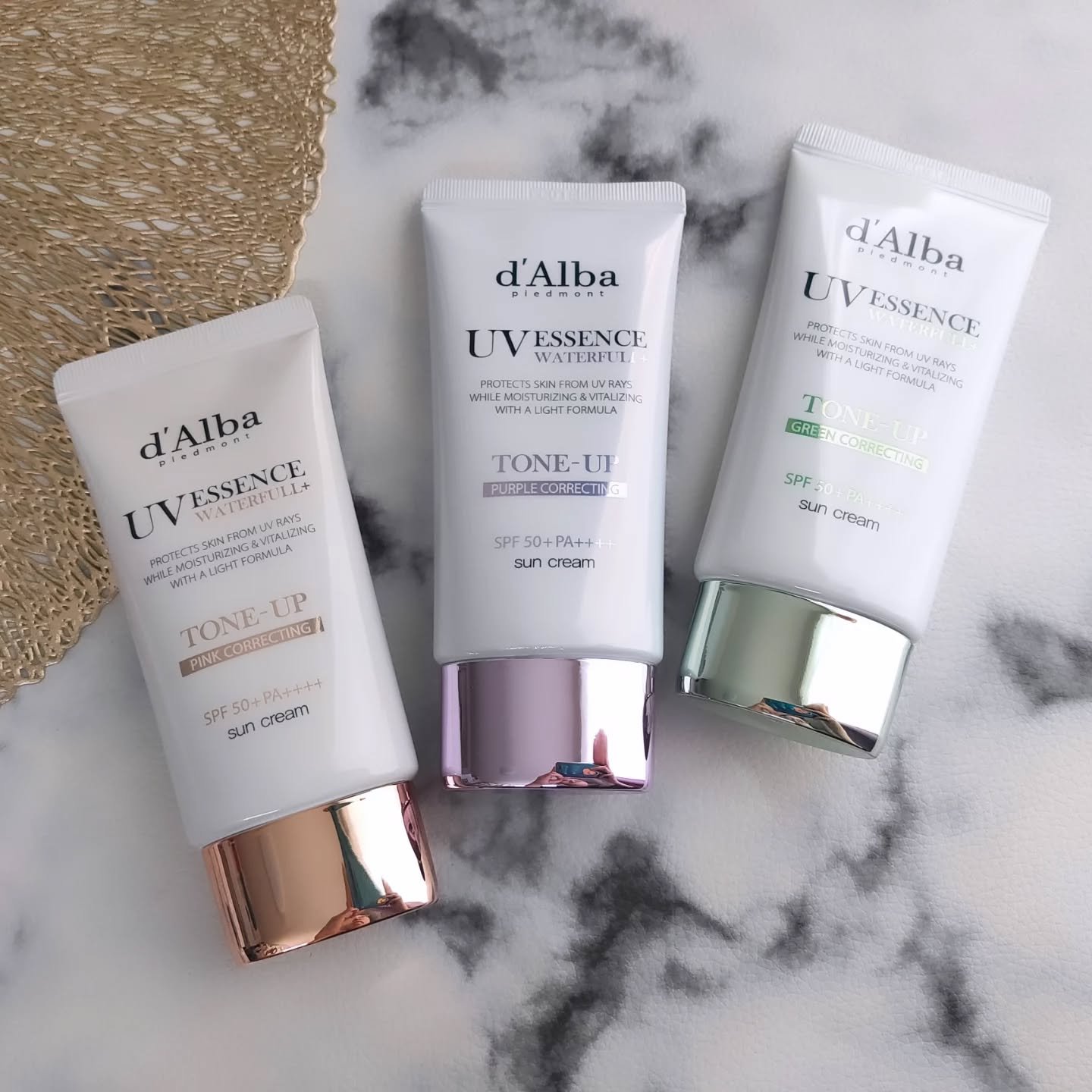 ダルバ ウォータフル トーンアップ サンクリーム(パープル)/ダルバ/日焼け止めクリームを使ったクチコミ（2枚目）