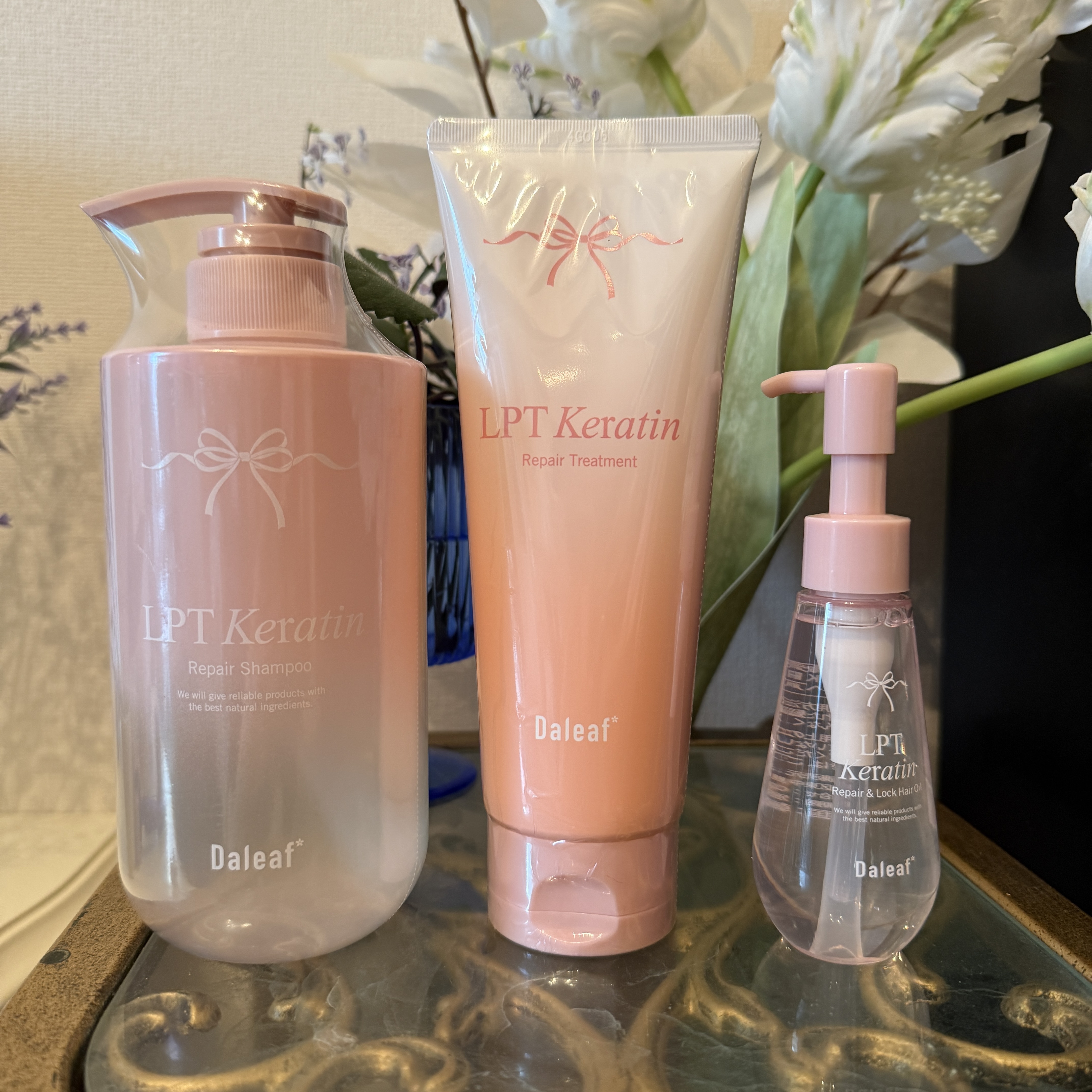 Daleaf LPTケラチンリペアシャンプーのクチコミ「ダリーフハイダメージヘアケアシャンプー
pH5.5弱酸性シャンプーで崩れた頭皮のバランスをケア.....」（1枚目）