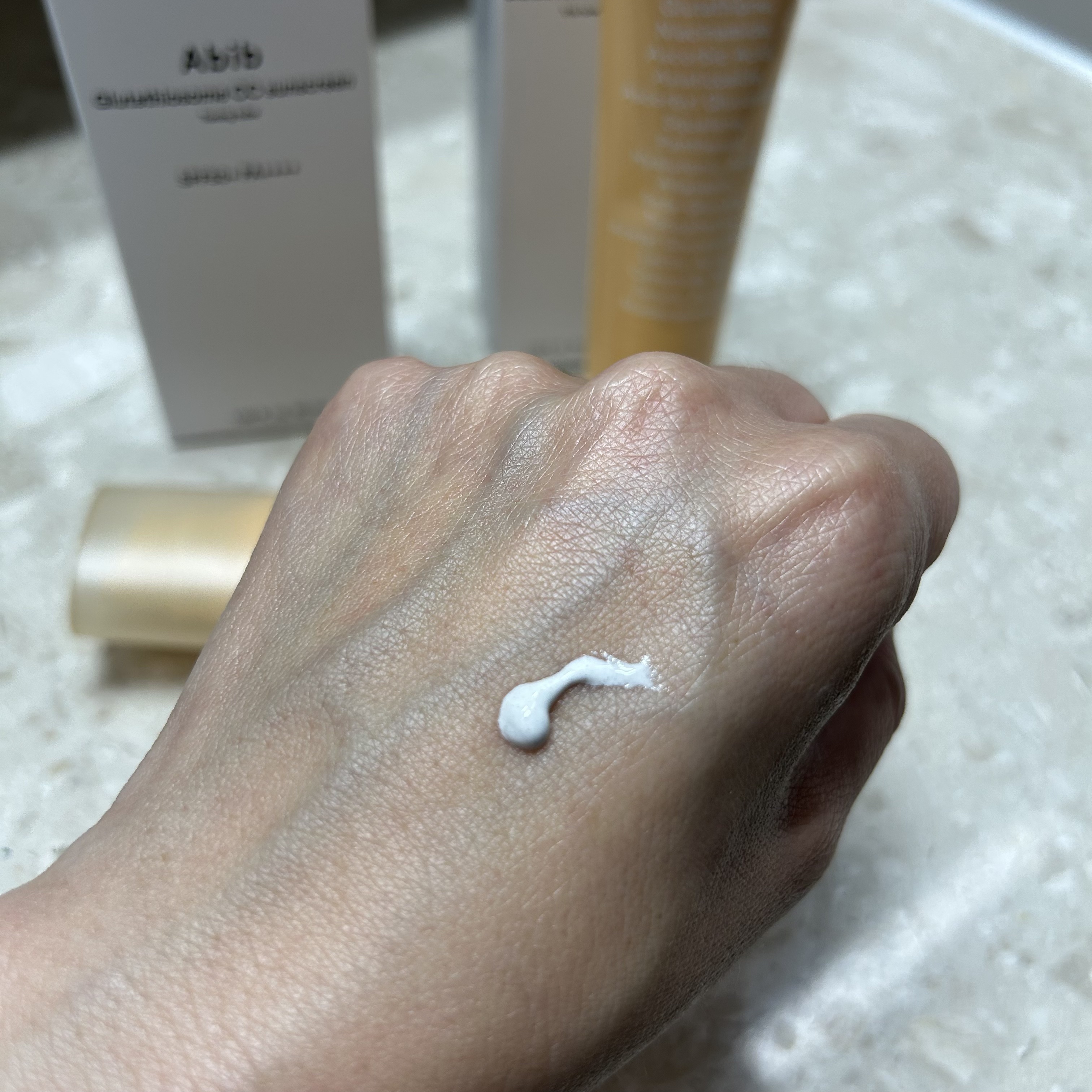 グルタチオンソームCCサンクリームトーニングチューブ/Abib /CCクリームを使ったクチコミ（2枚目）