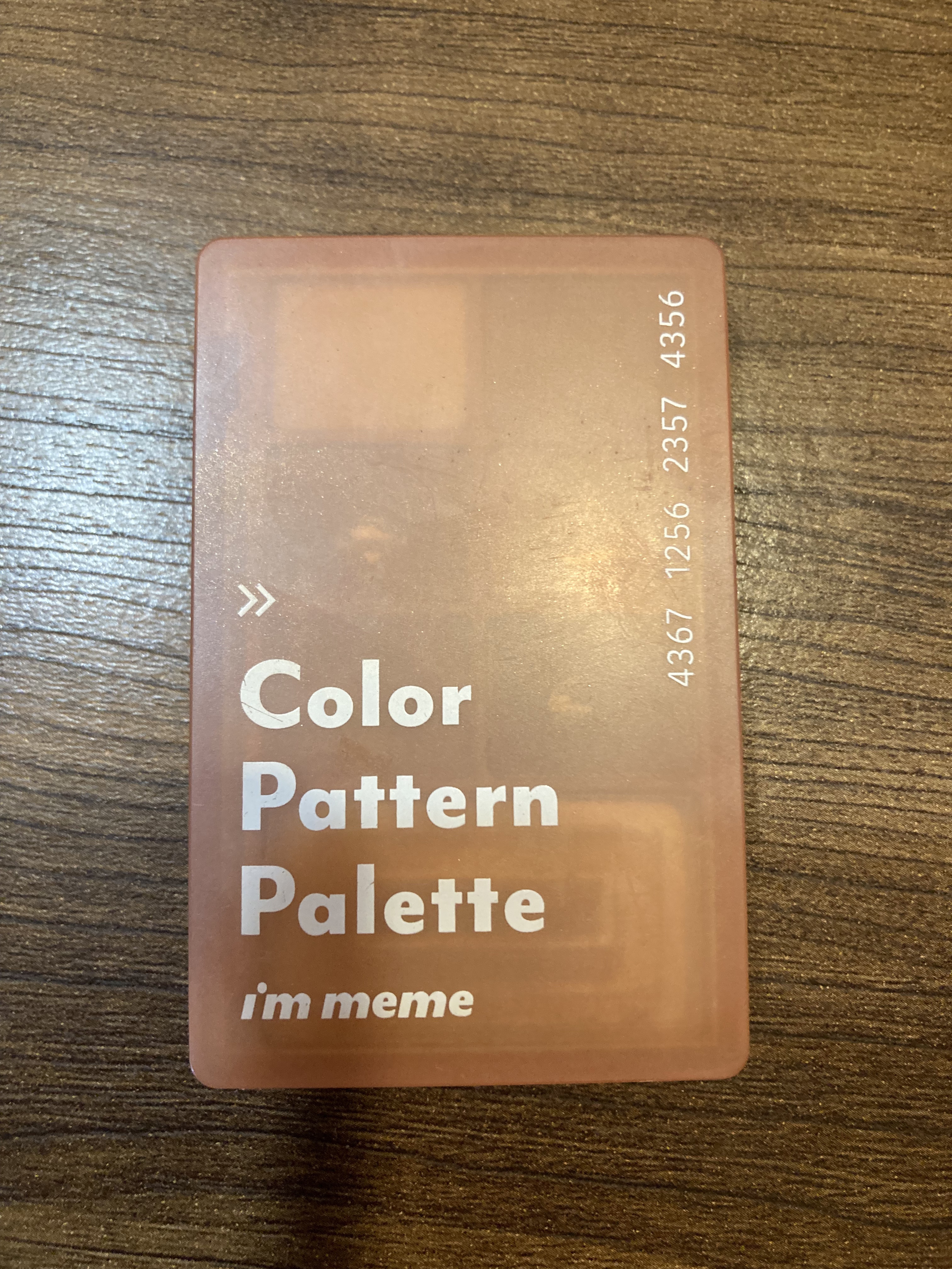 カラーパターンパレット 003 サンドパターン/i’m meme/マルチパレットを使ったクチコミ（1枚目）