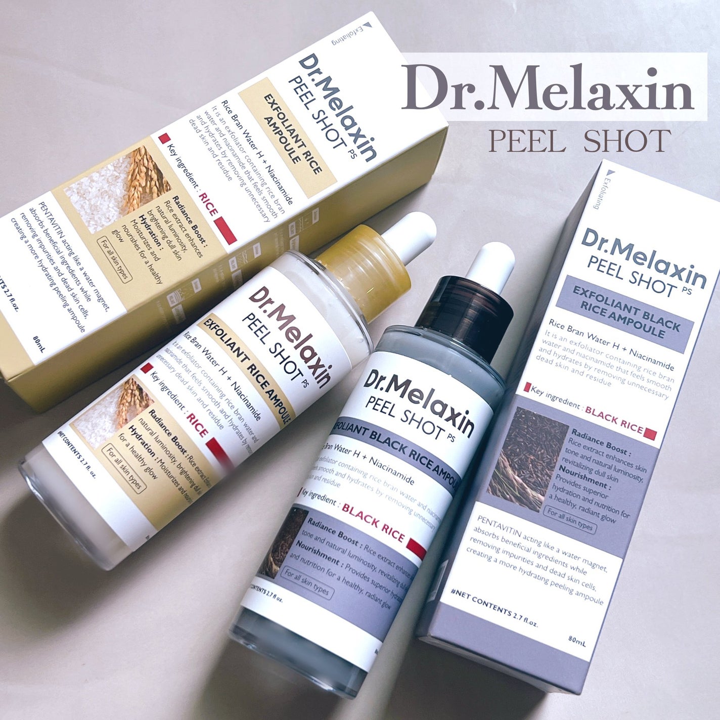 白米ピールショットゴマージュアンプル/Dr.Melaxin/美容液を使ったクチコミ(1枚目)