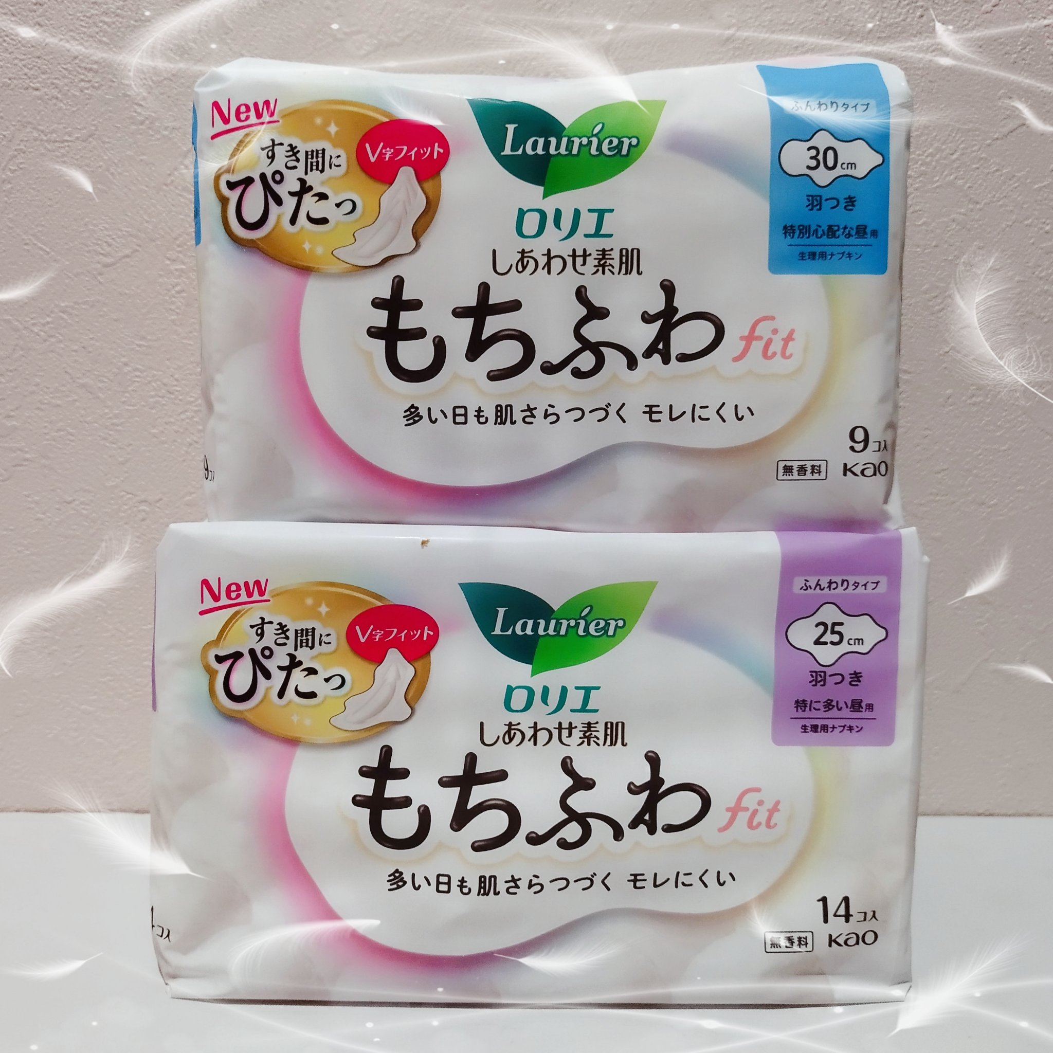 ロリエ もちふわ fit 25cm 羽つき 14コ入 (医薬部外品 )/ロリエ/ナプキンを使ったクチコミ（1枚目）