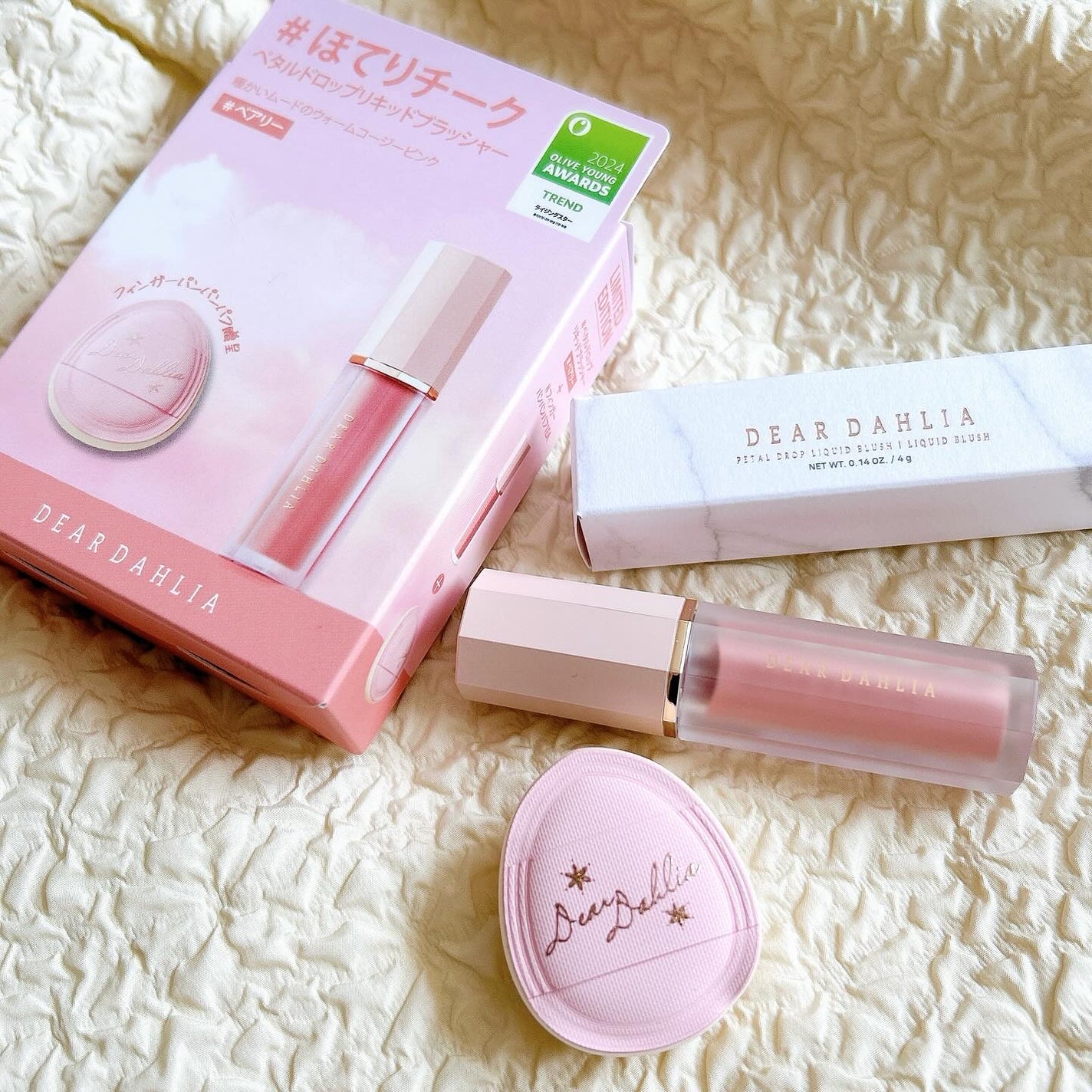 ペタルドロップリキッドブラッシャー/DEAR DAHLIA/リキッドチークを使ったクチコミ(1枚目)