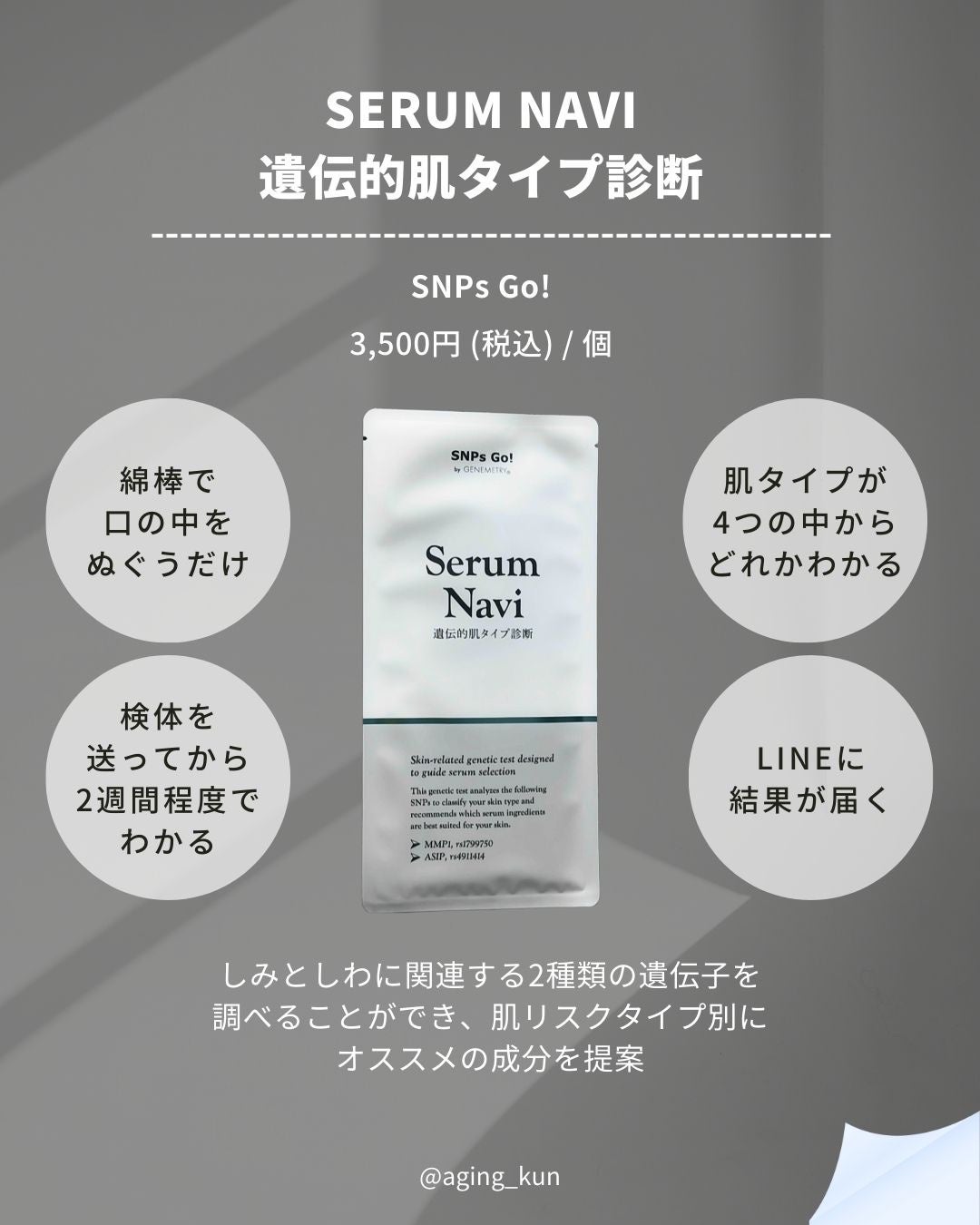 Serum Navi/SNPs Go!/遺伝子検査キットを使ったクチコミ(2枚目)