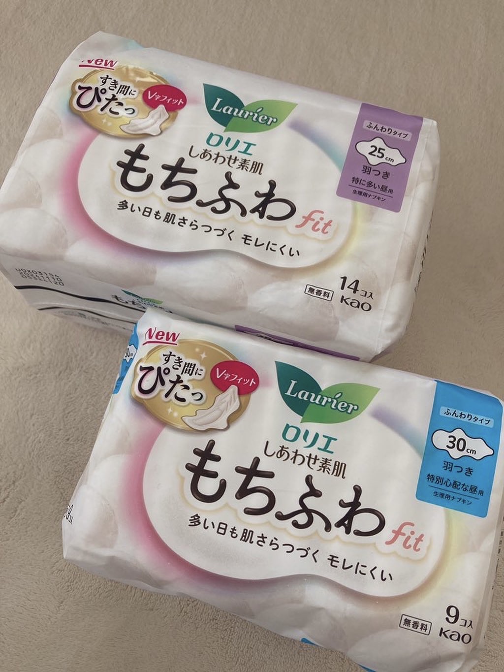 ロリエ もちふわ fit 25cm 羽つき 14コ入 (医薬部外品 )/ロリエ/ナプキンを使ったクチコミ（1枚目）