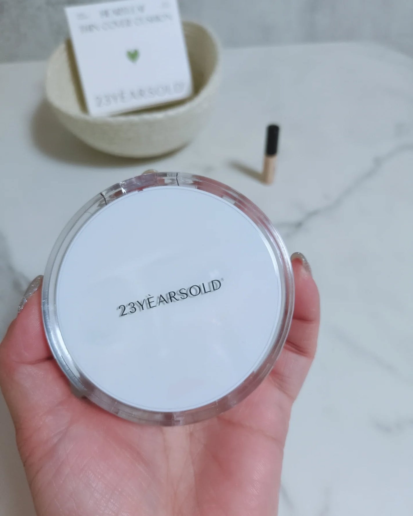 ハートリーフシーンカバークッション/23years old/クッションファンデーションを使ったクチコミ(2枚目)