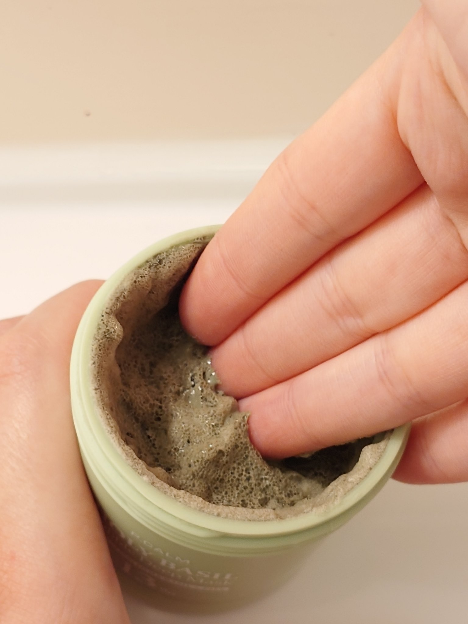 ホーリーバジル炭酸バブルパック/P.CALM/洗い流すパック・マスクを使ったクチコミ（2枚目）