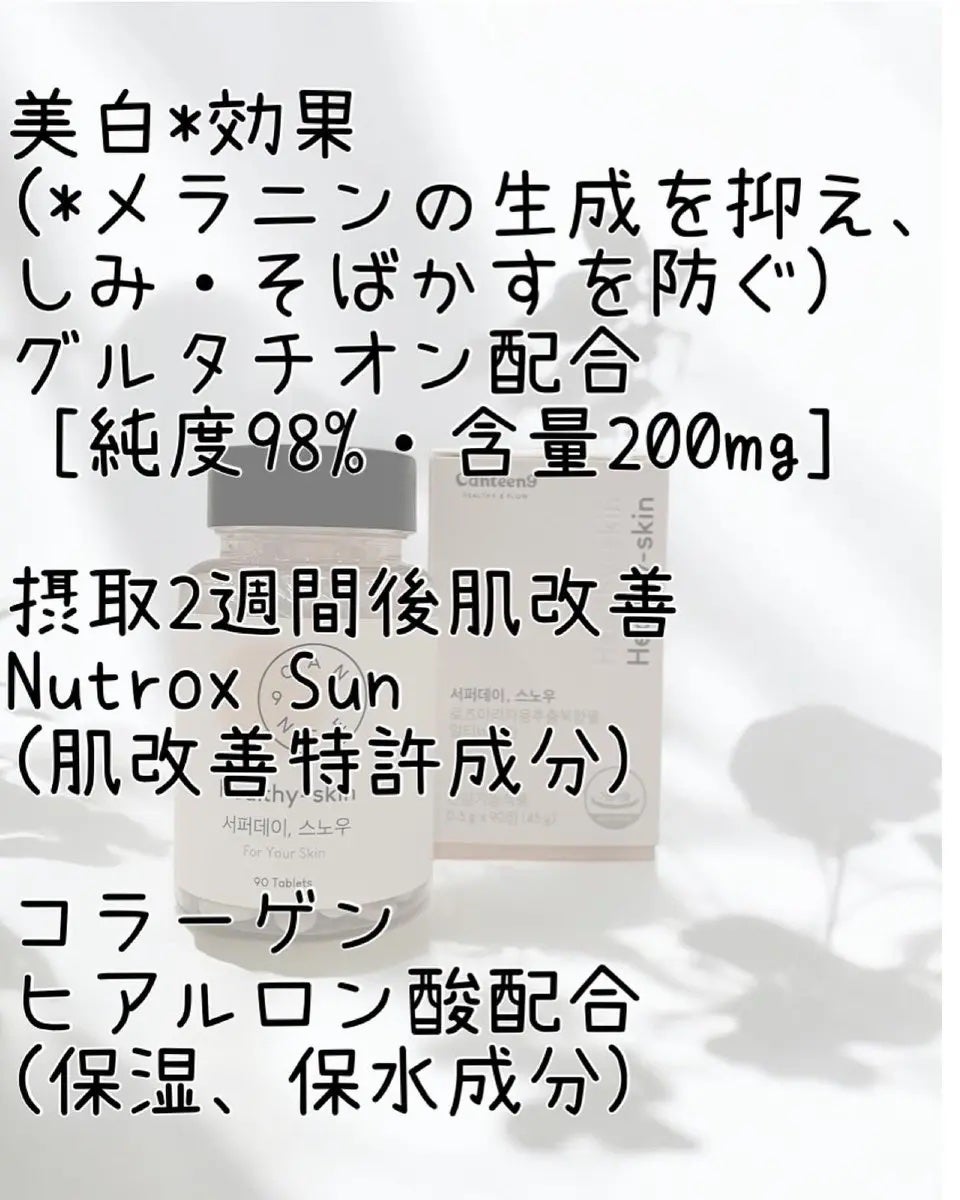 サファーデイ スノー/canteen9/美容サプリメントを使ったクチコミ(2枚目)