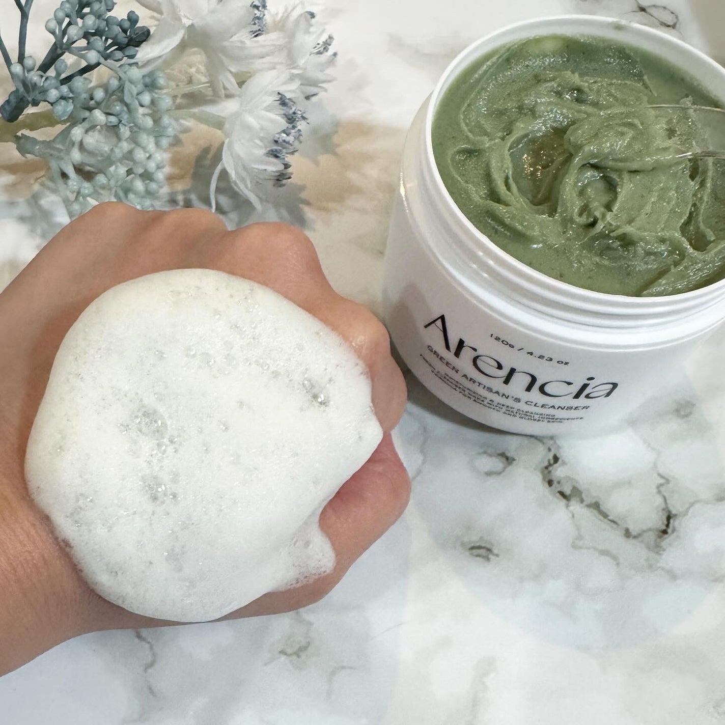 アレンシアプレミアムもちソープ「グリーン」/アレンシア/その他洗顔料を使ったクチコミ(4枚目)