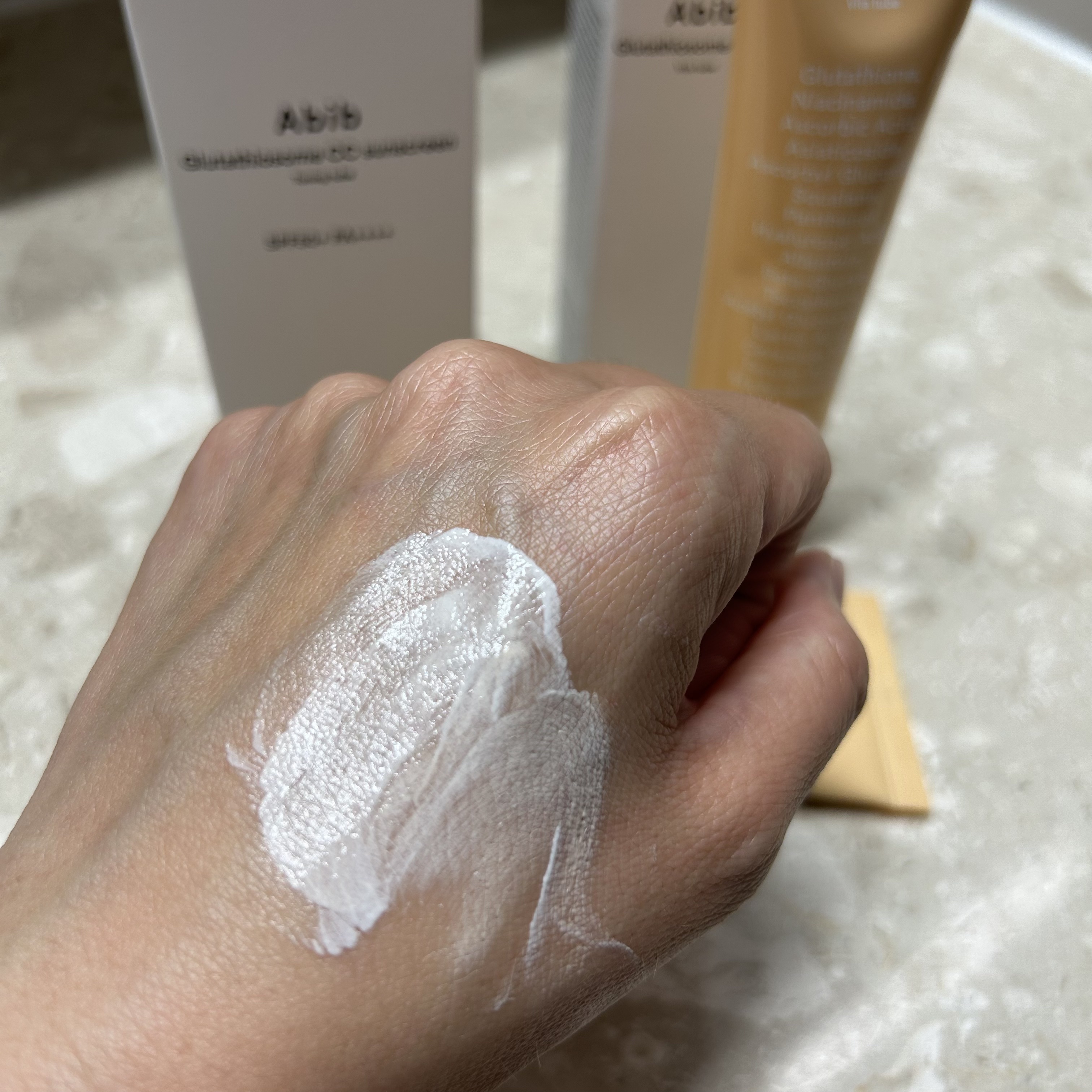 グルタチオンソームCCサンクリームトーニングチューブ/Abib /CCクリームを使ったクチコミ（3枚目）