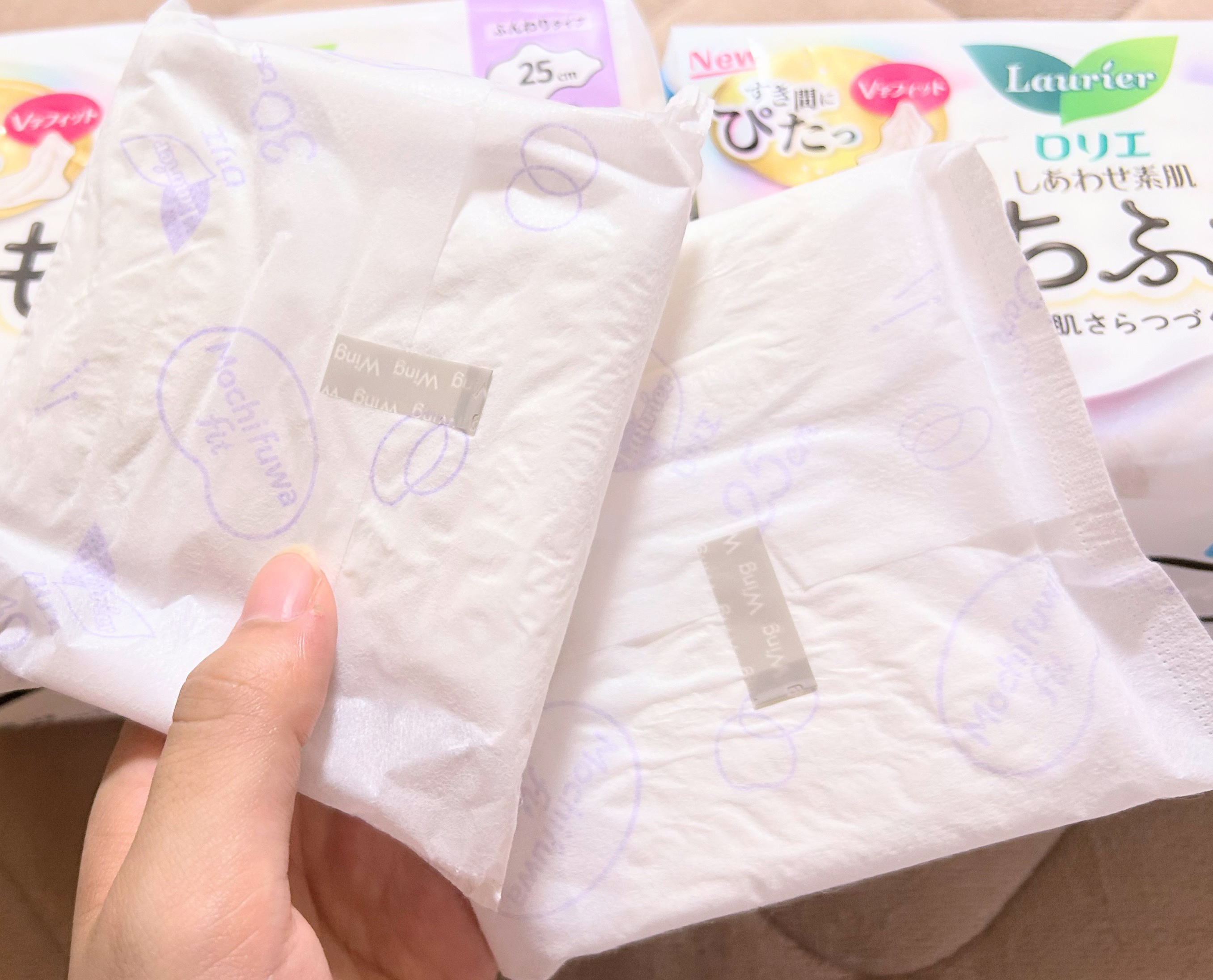 ロリエ もちふわ fit 25cm 羽つき 14コ入 (医薬部外品 )/ロリエ/ナプキンを使ったクチコミ（2枚目）