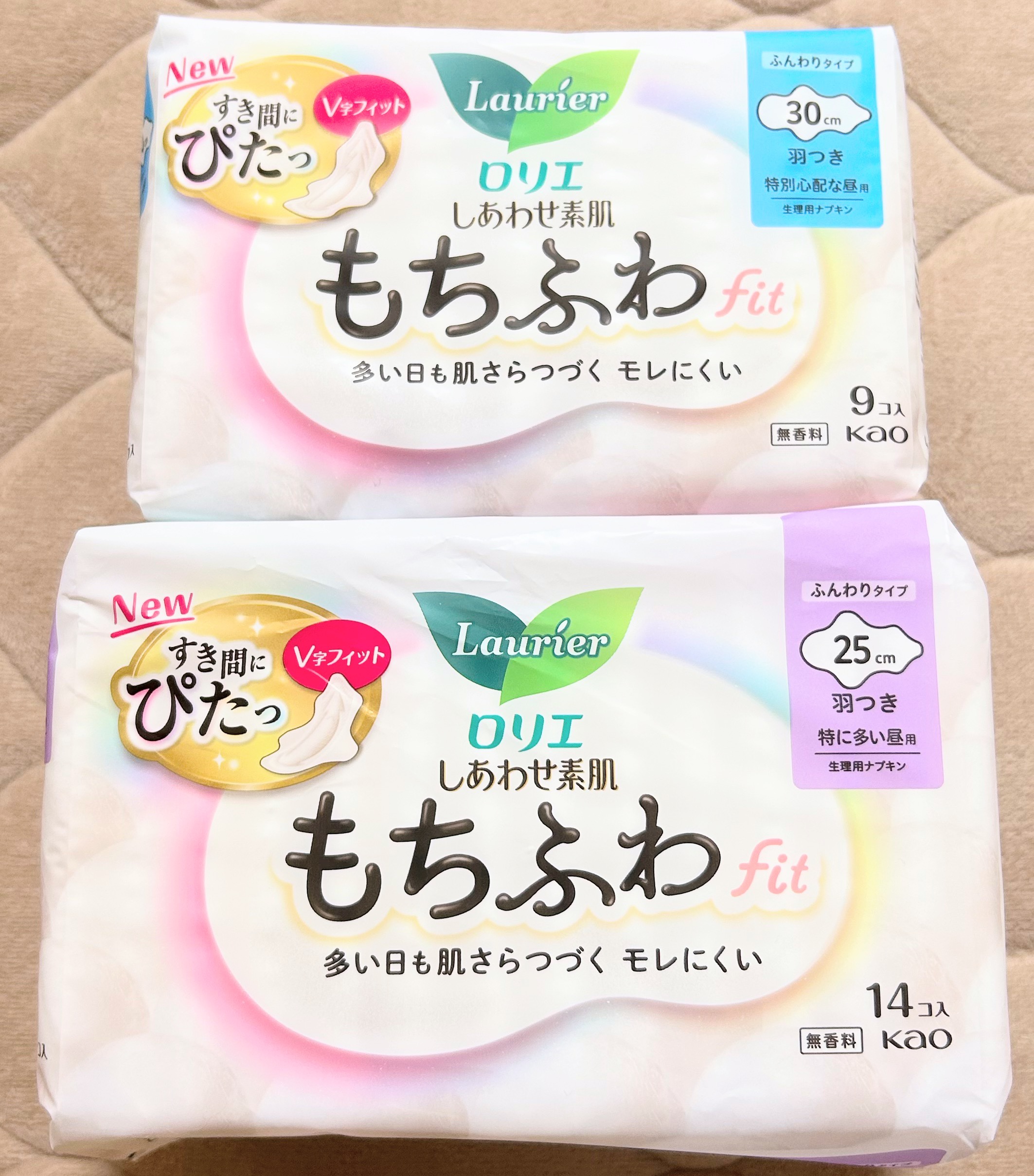 ロリエ もちふわ fit 25cm 羽つき 14コ入 (医薬部外品 )/ロリエ/ナプキンを使ったクチコミ（1枚目）