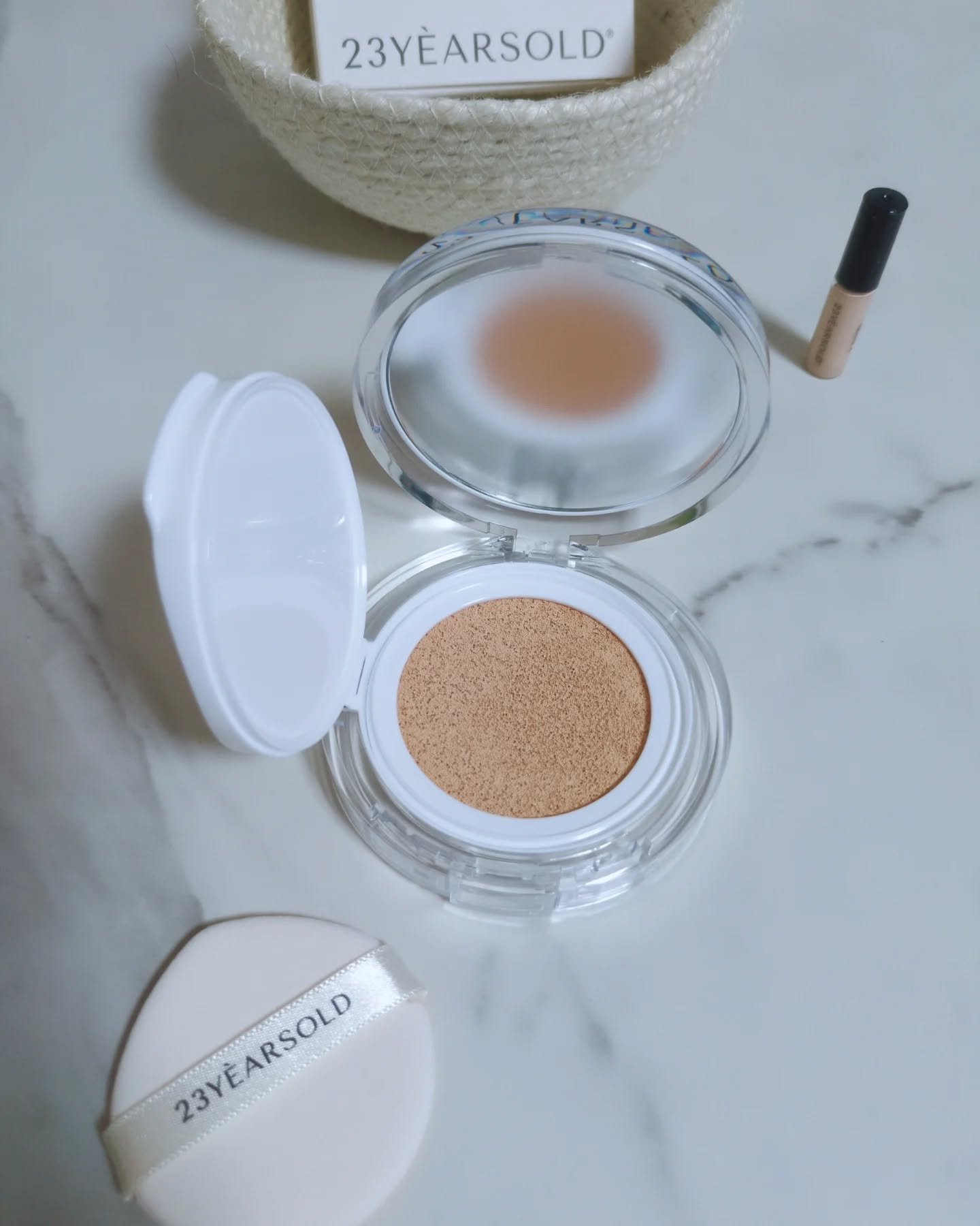 ハートリーフシーンカバークッション/23years old/クッションファンデーションを使ったクチコミ（3枚目）