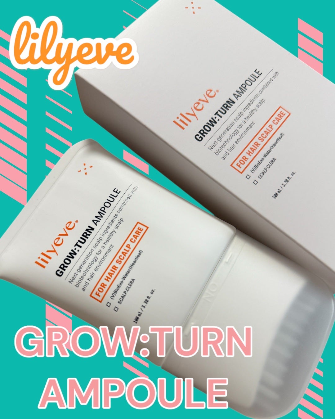 グローターンヘアアンプル/リリーイブ/頭皮ローションを使ったクチコミ(1枚目)
