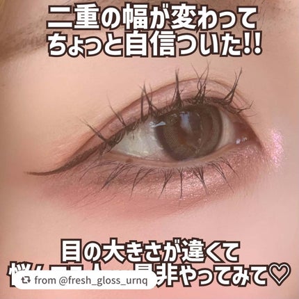 TWOOLダブルアイリッドハイブリットフィルム/SHOBIDO/二重まぶた用アイテムを使ったクチコミ(6枚目)