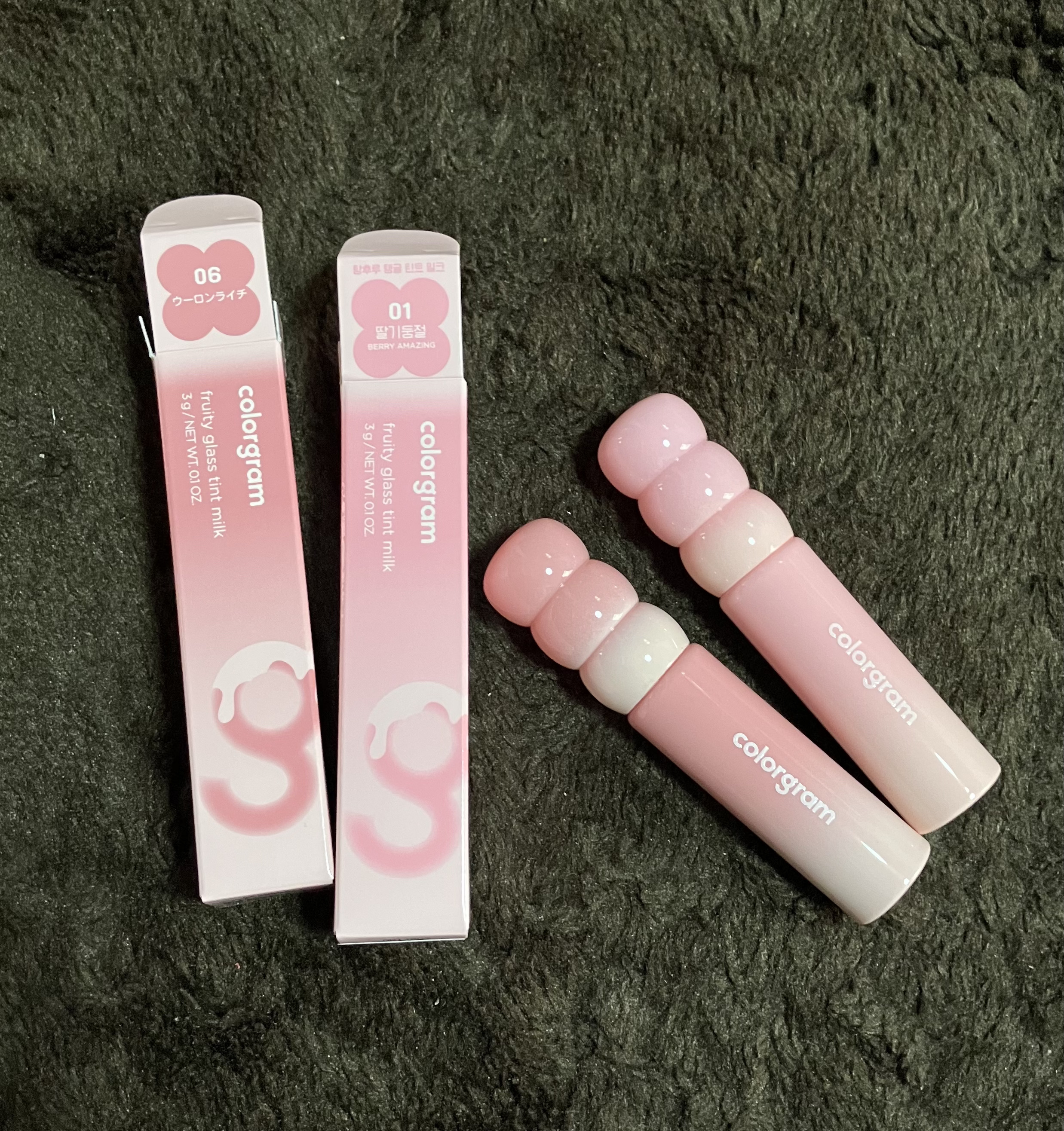 カラーグラム タンフルグラスティントミルク/Colorgram/リップティントを使ったクチコミ（1枚目）