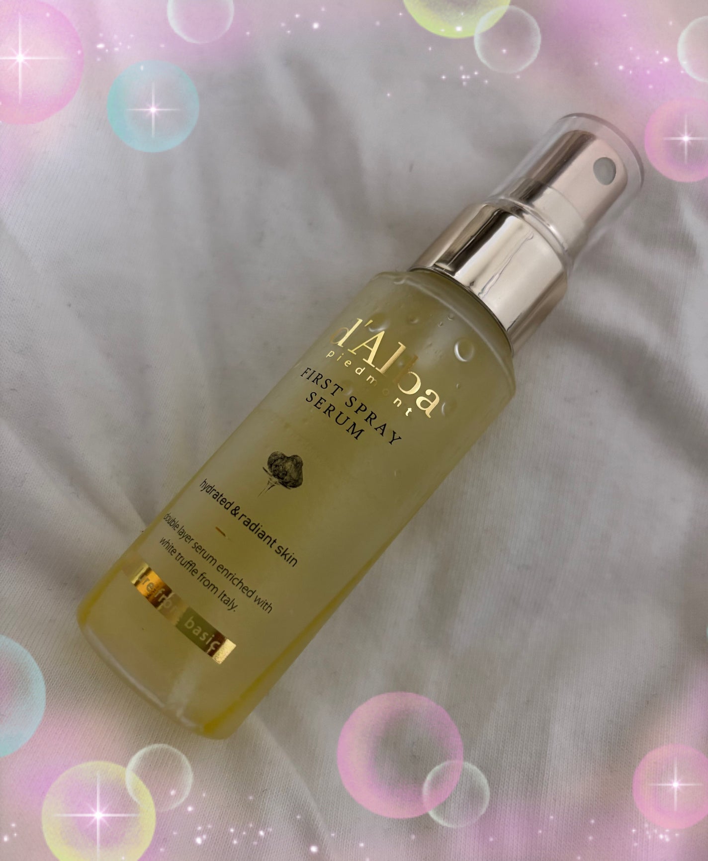 ダルバ ホワイトトリュフファーストスプレーセラム/ダルバ/ミスト状化粧水を使ったクチコミ(1枚目)