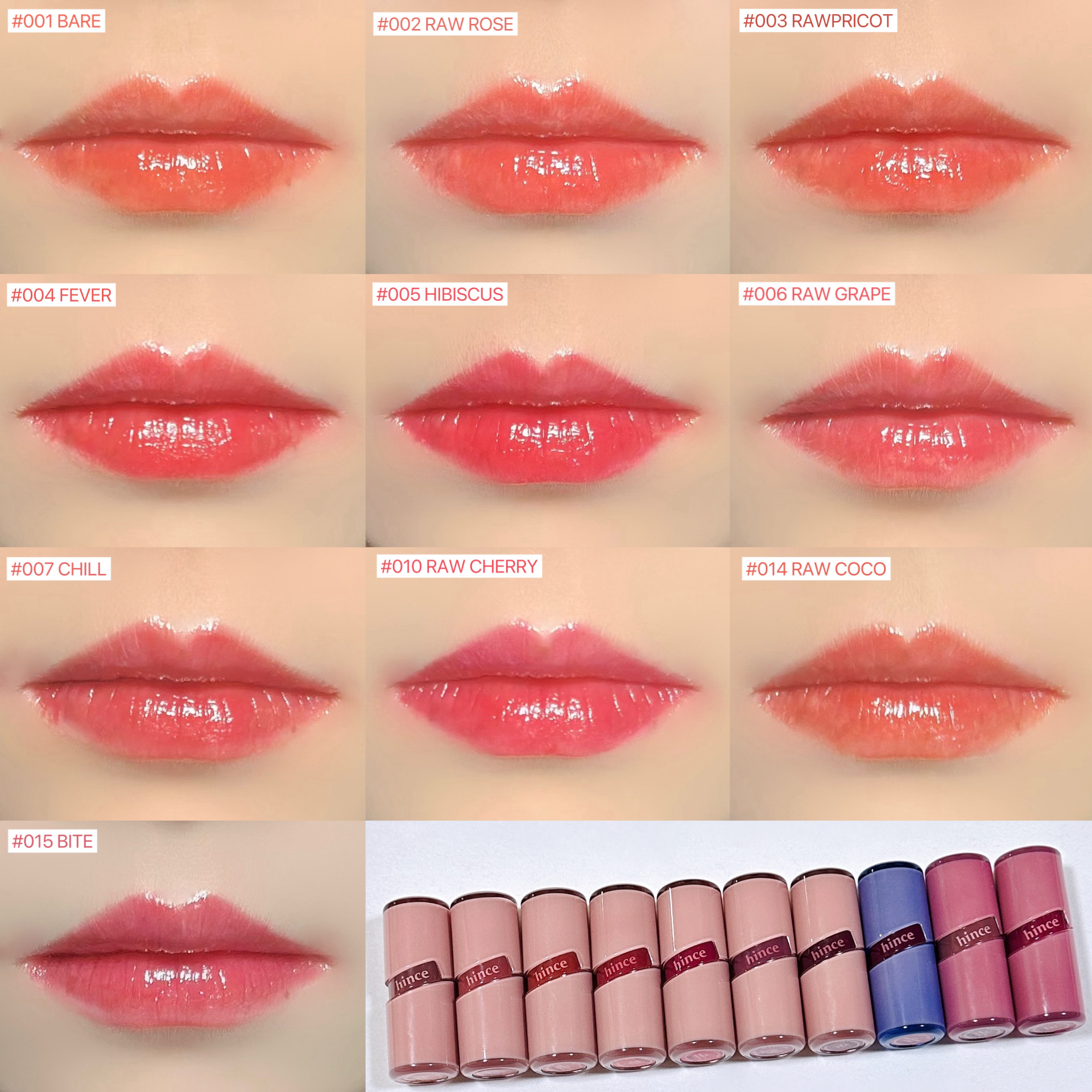 ロウグロウジェルティント/hince/リップティントを使ったクチコミ（3枚目）