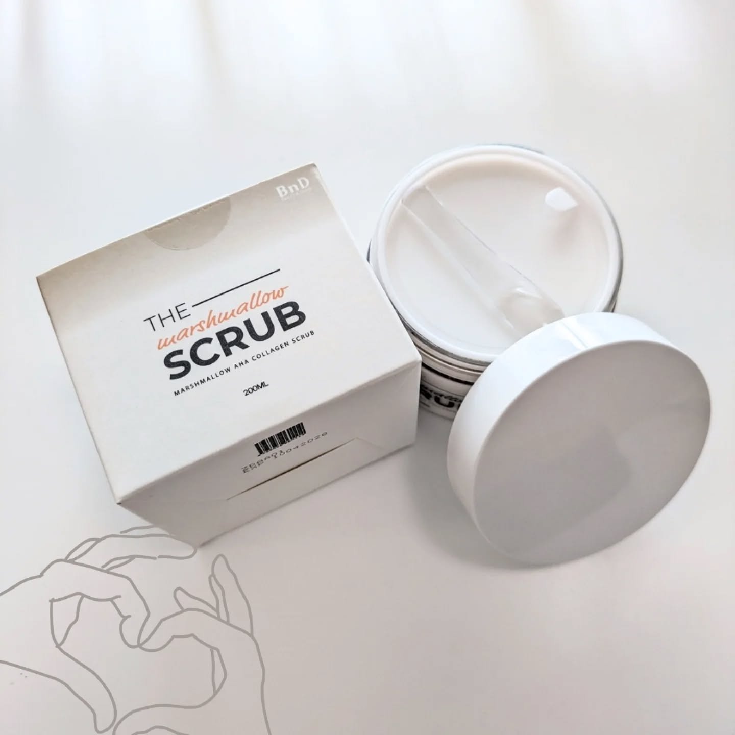 BnD マシュマロ コラーゲン AHA スクラブ /BnD/ボディスクラブを使ったクチコミ（2枚目）