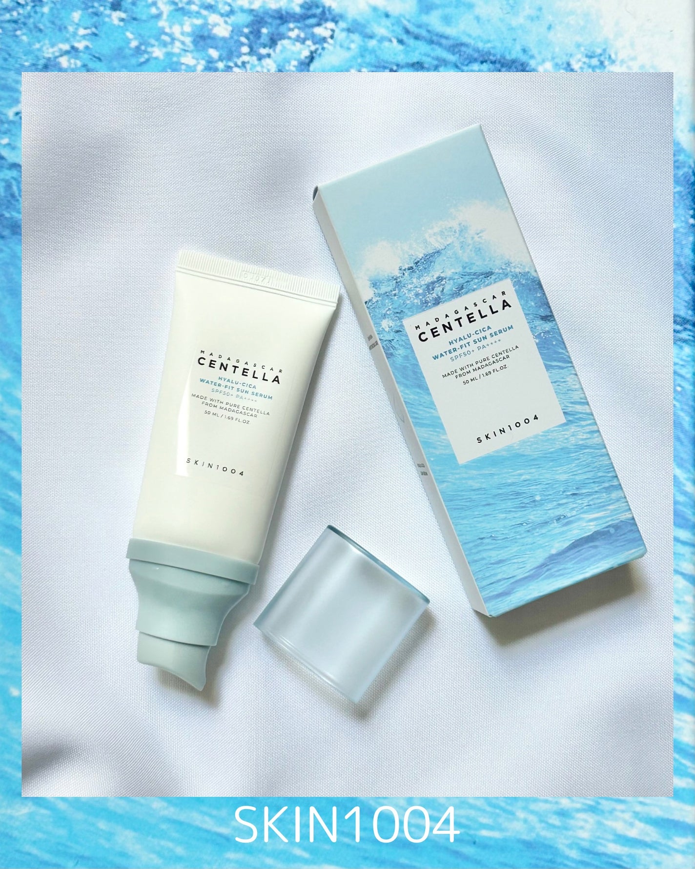 ヒアルーシカ ウォーターフィット サンセラム/SKIN1004/日焼け止めローションを使ったクチコミ(2枚目)