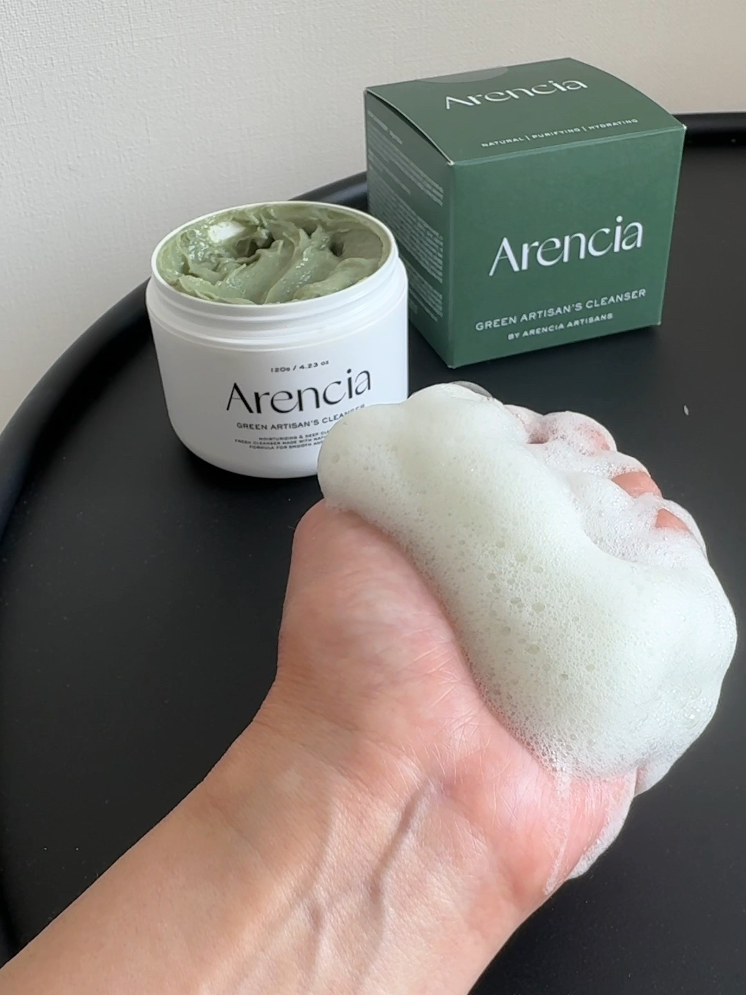 プレミアムもちソープ「グリーンアルティザン」/アレンシア/その他洗顔料を使ったクチコミ（2枚目）