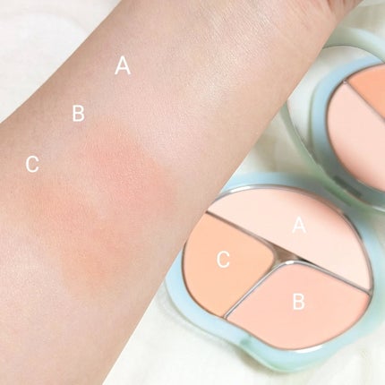 TIMAGE 3色チークパレット/TIMAGE/パウダーチークを使ったクチコミ(7枚目)