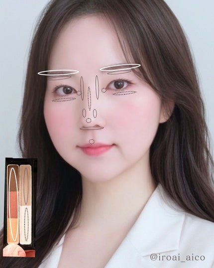 ケイト デザイニングアイブロウ 3D(デュアルコントゥアカラー)/KATE/パウダーアイブロウを使ったクチコミ(5枚目)