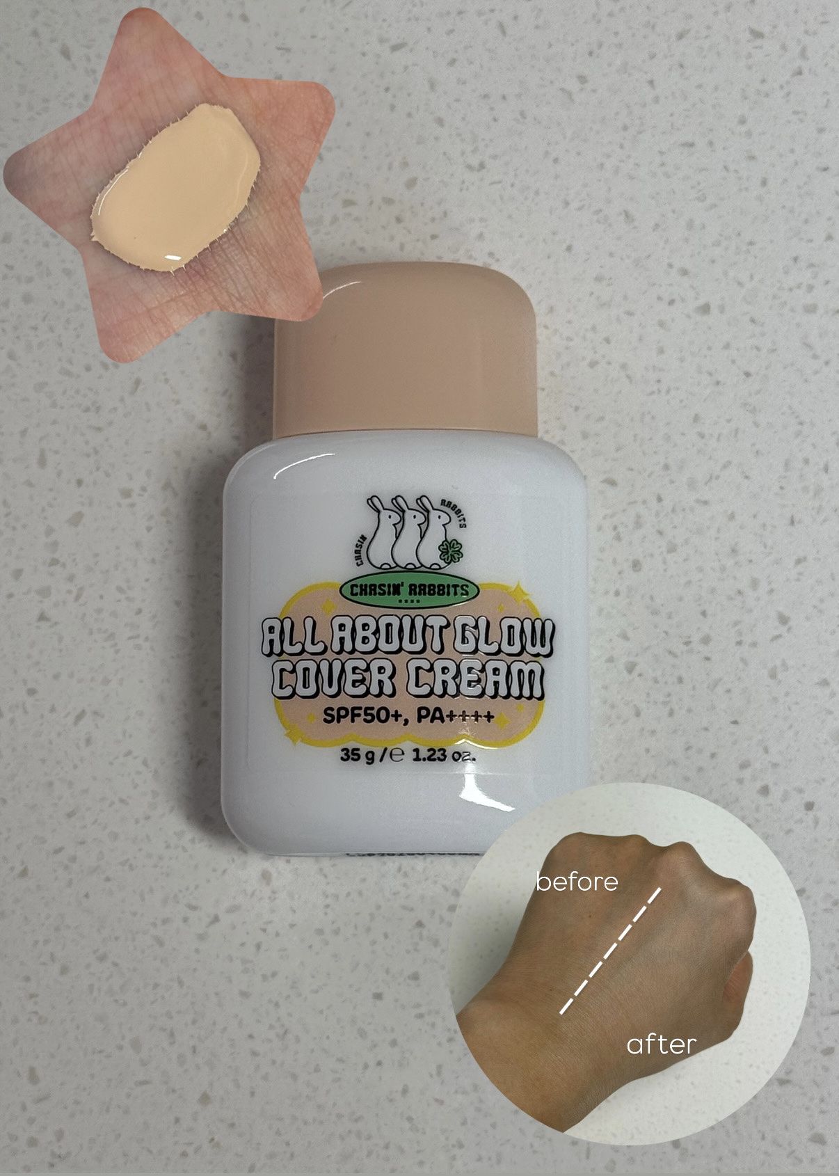 オールアバウトグロウカバークリーム/CHASIN'RABBITS/日焼け止めクリームを使ったクチコミ（2枚目）