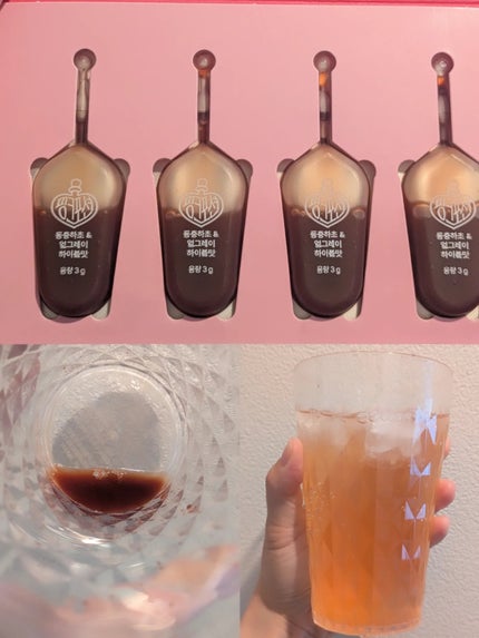 飲める美容ピンクDIYドリンク ピンクポーション ゼロカロリー・冬虫夏草/PINK POTION /美容ドリンクを使ったクチコミ(2枚目)