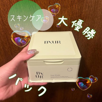 バイユア スージンググリーン デイリーアクアセラムマスク/ByUR/シートマスク・パックを使ったクチコミ(1枚目)