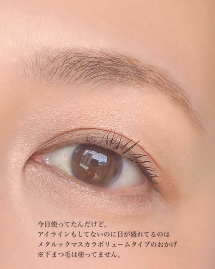 メタルックマスカラ~ボリュームルック~/キャンメイク/マスカラを使ったクチコミ(4枚目)