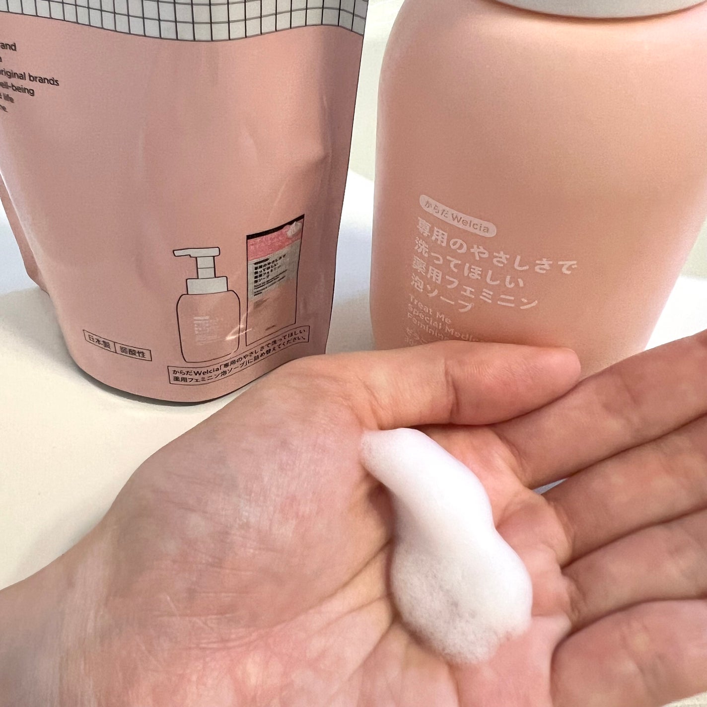 専用のやさしさで洗ってほしい薬用フェミニン泡ソープ/からだWelcia・くらしWelcia/デリケートゾーンケアを使ったクチコミ(2枚目)